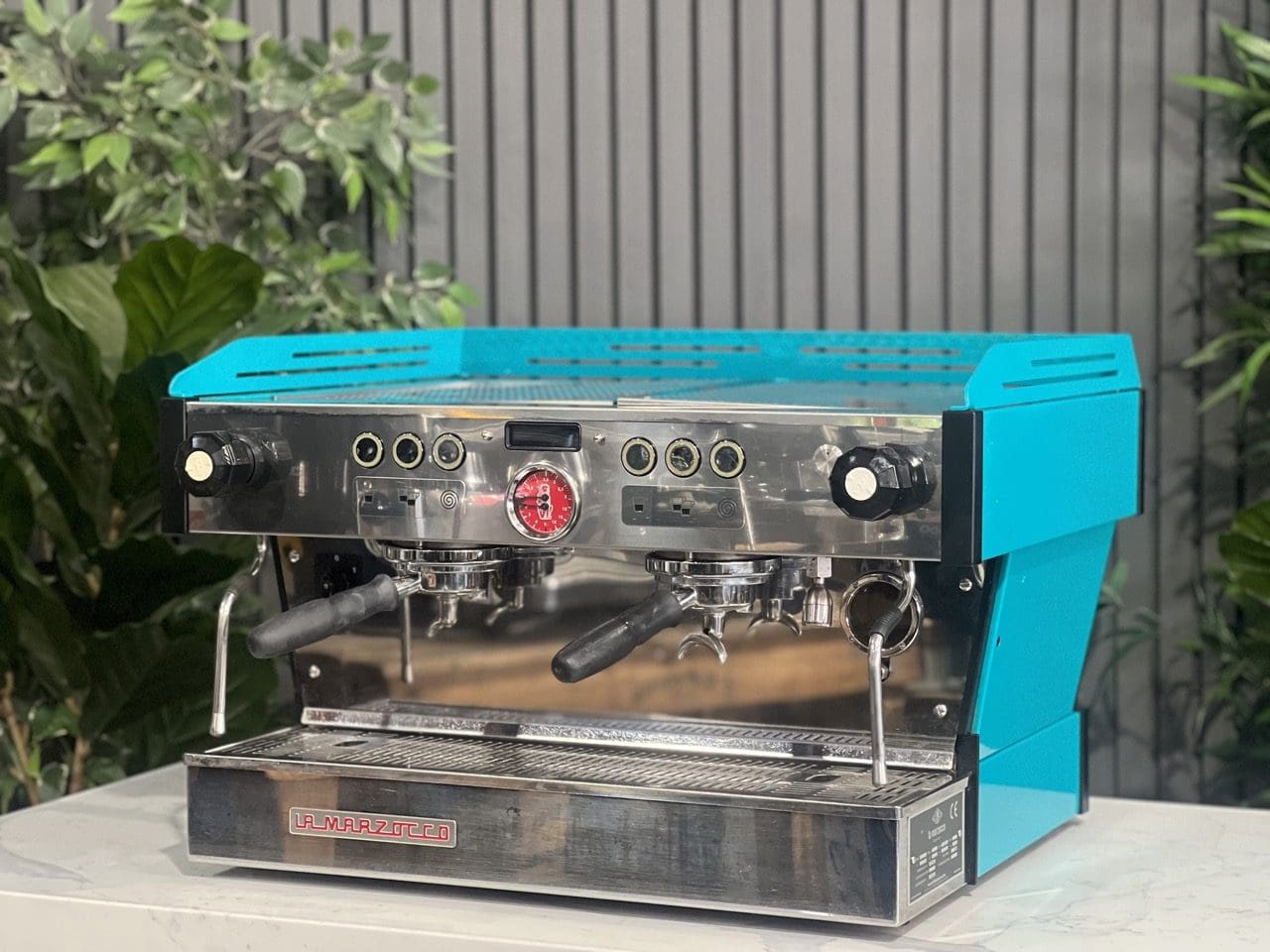 La Marzocco Linea PB 2 Group Dark Aqua Green Espresso Coffee Machine - Used