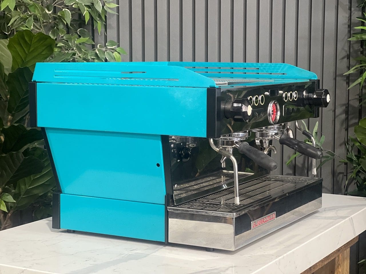 La Marzocco Linea PB 2 Group Dark Aqua Green Espresso Coffee Machine - Used