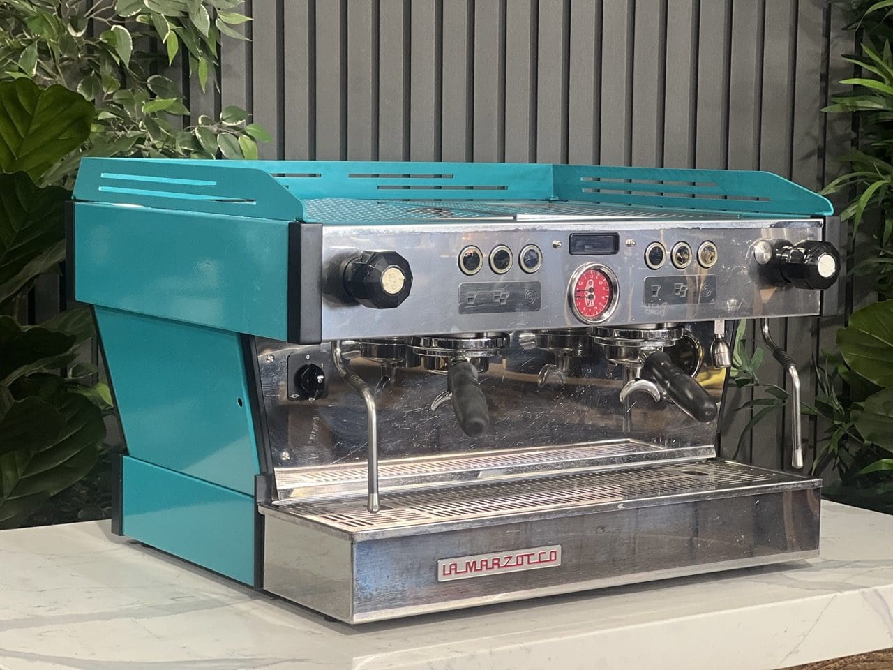 La Marzocco Linea PB 2 Group Dark Aqua Green Espresso Coffee Machine - Used