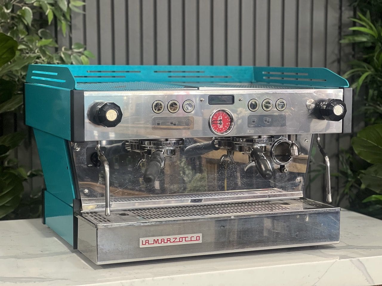La Marzocco Linea PB 2 Group Dark Aqua Green Espresso Coffee Machine - Used