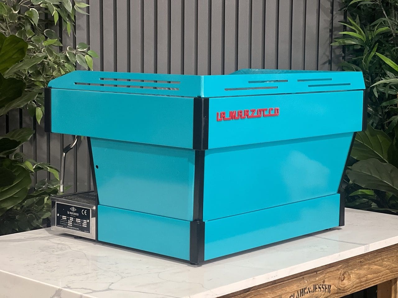 La Marzocco Linea PB 2 Group Dark Aqua Green Espresso Coffee Machine - Used