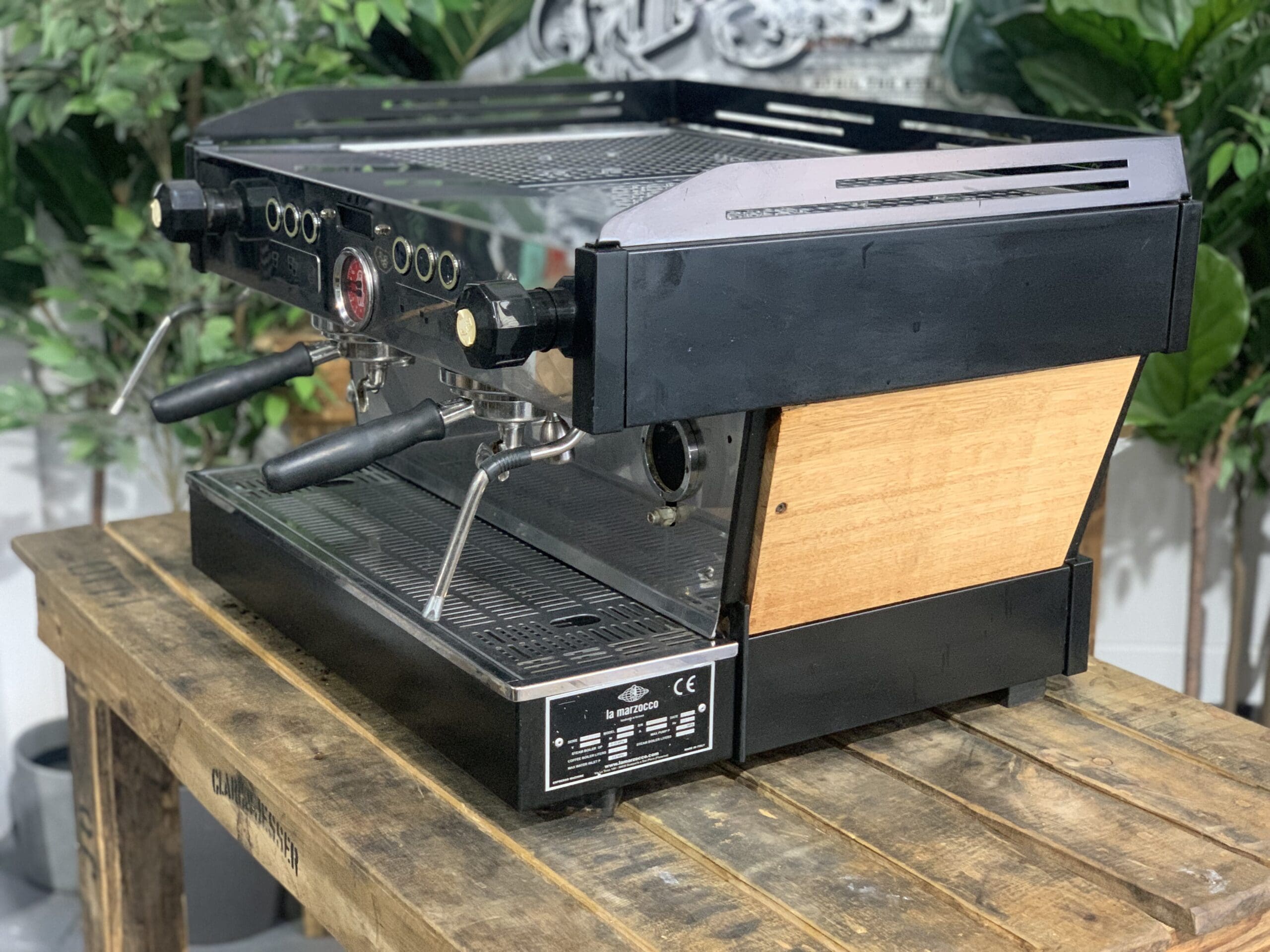 La Marzocco Linea PB Custom Wood 2 Group Black - Used