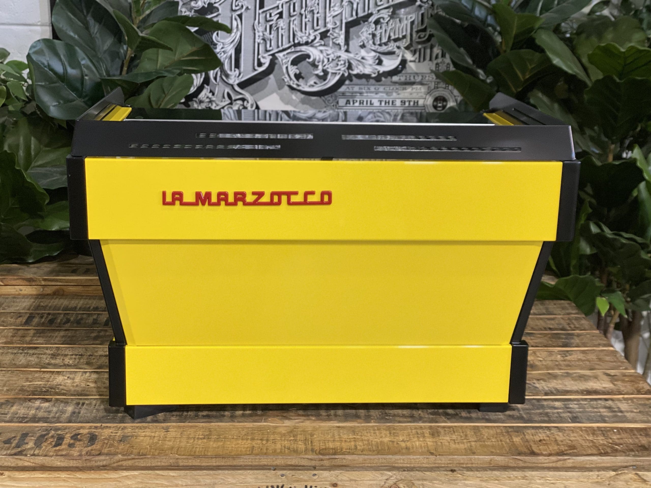 La Marzocco Linea PB 2 Group Yellow & Black Espresso Coffee Machine - Used