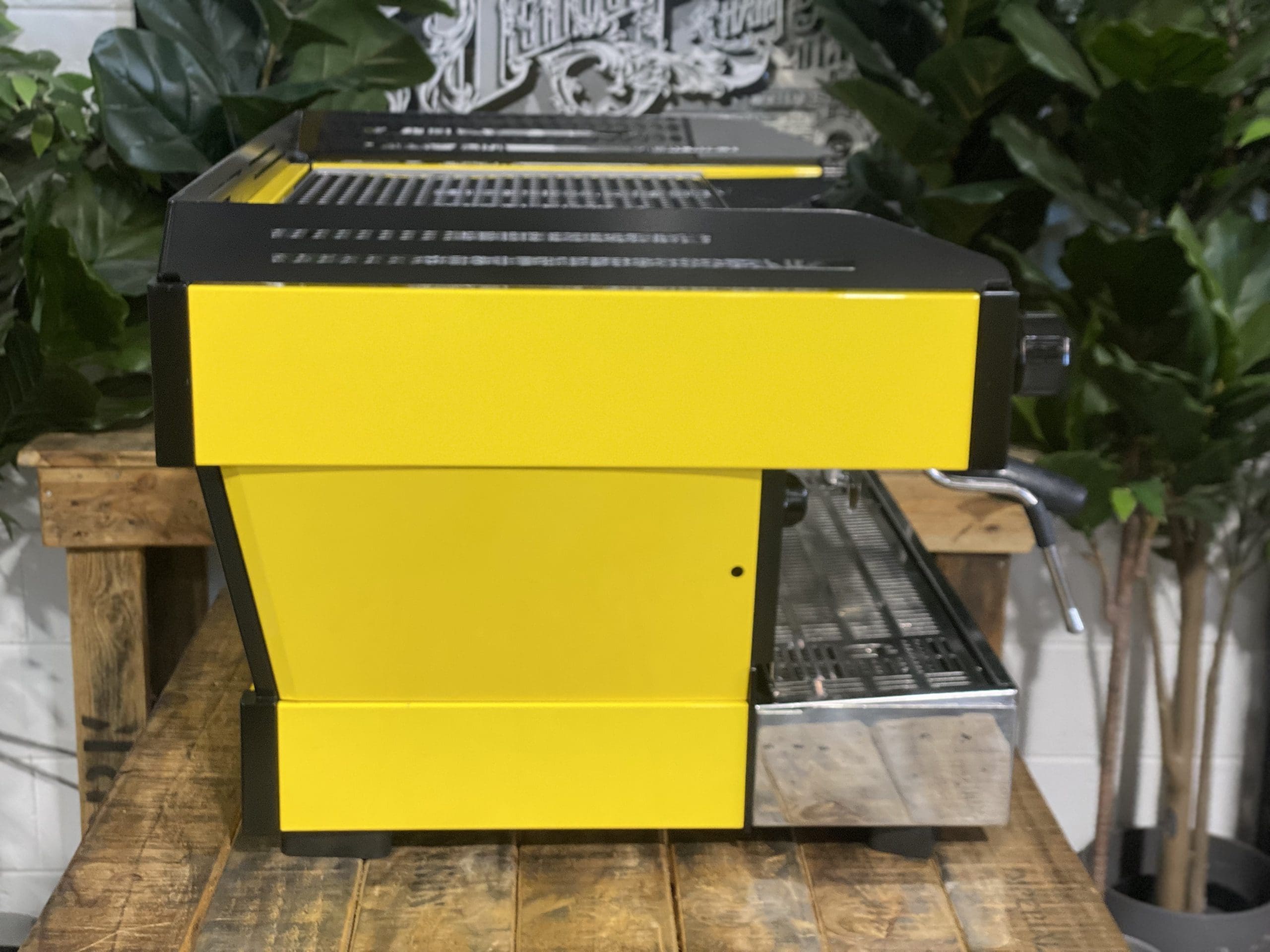 La Marzocco Linea PB 2 Group Yellow & Black Espresso Coffee Machine - Used