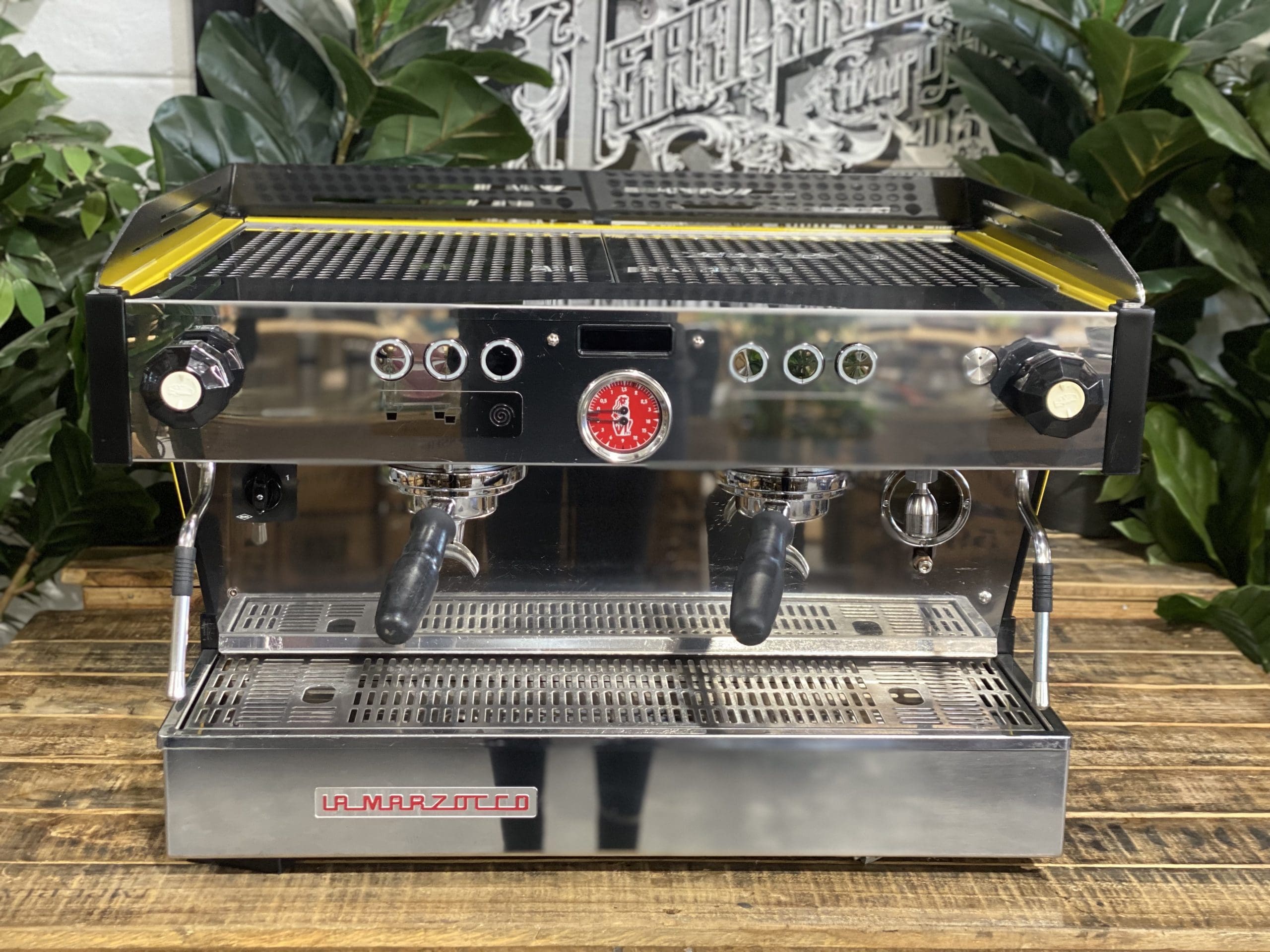 La Marzocco Linea PB 2 Group Yellow & Black Espresso Coffee Machine - Used