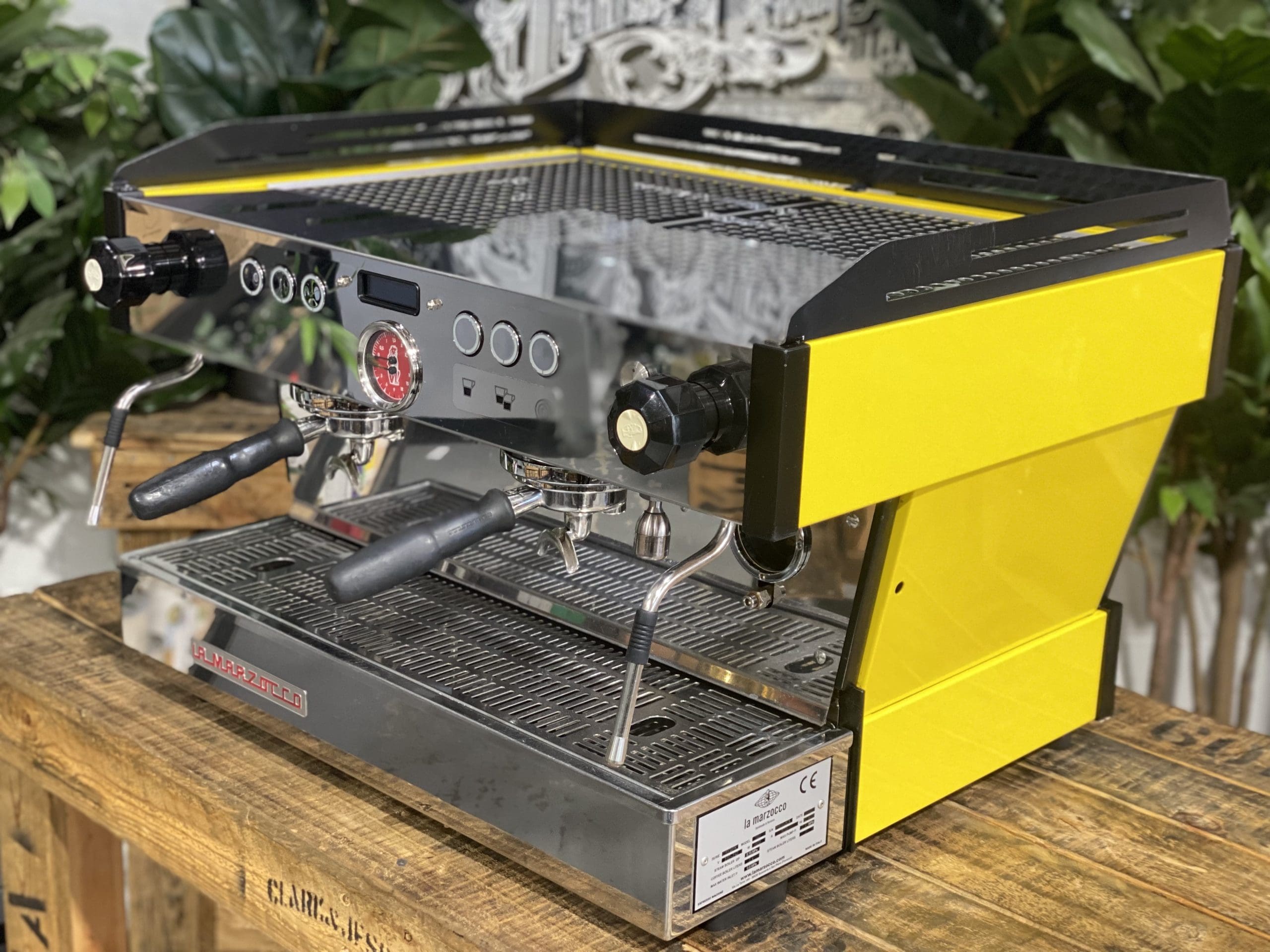 La Marzocco Linea PB 2 Group Yellow & Black Espresso Coffee Machine - Used