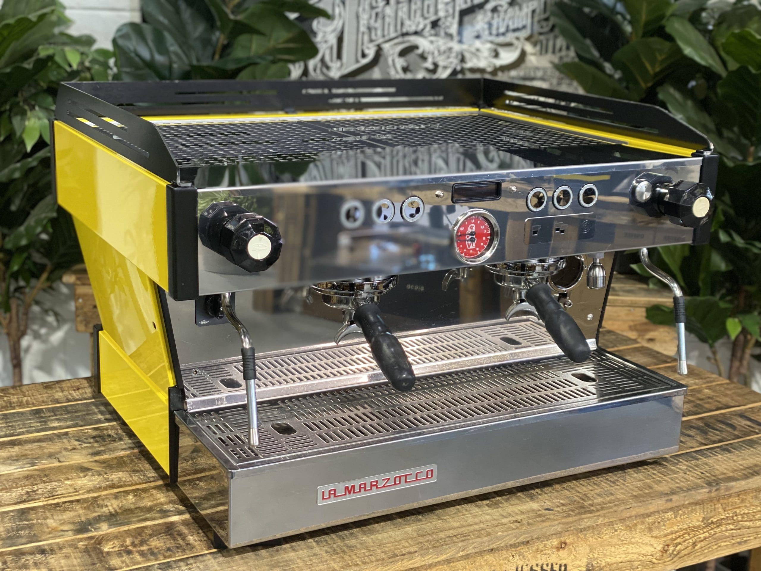 La Marzocco Linea PB 2 Group Yellow & Black Espresso Coffee Machine - Used