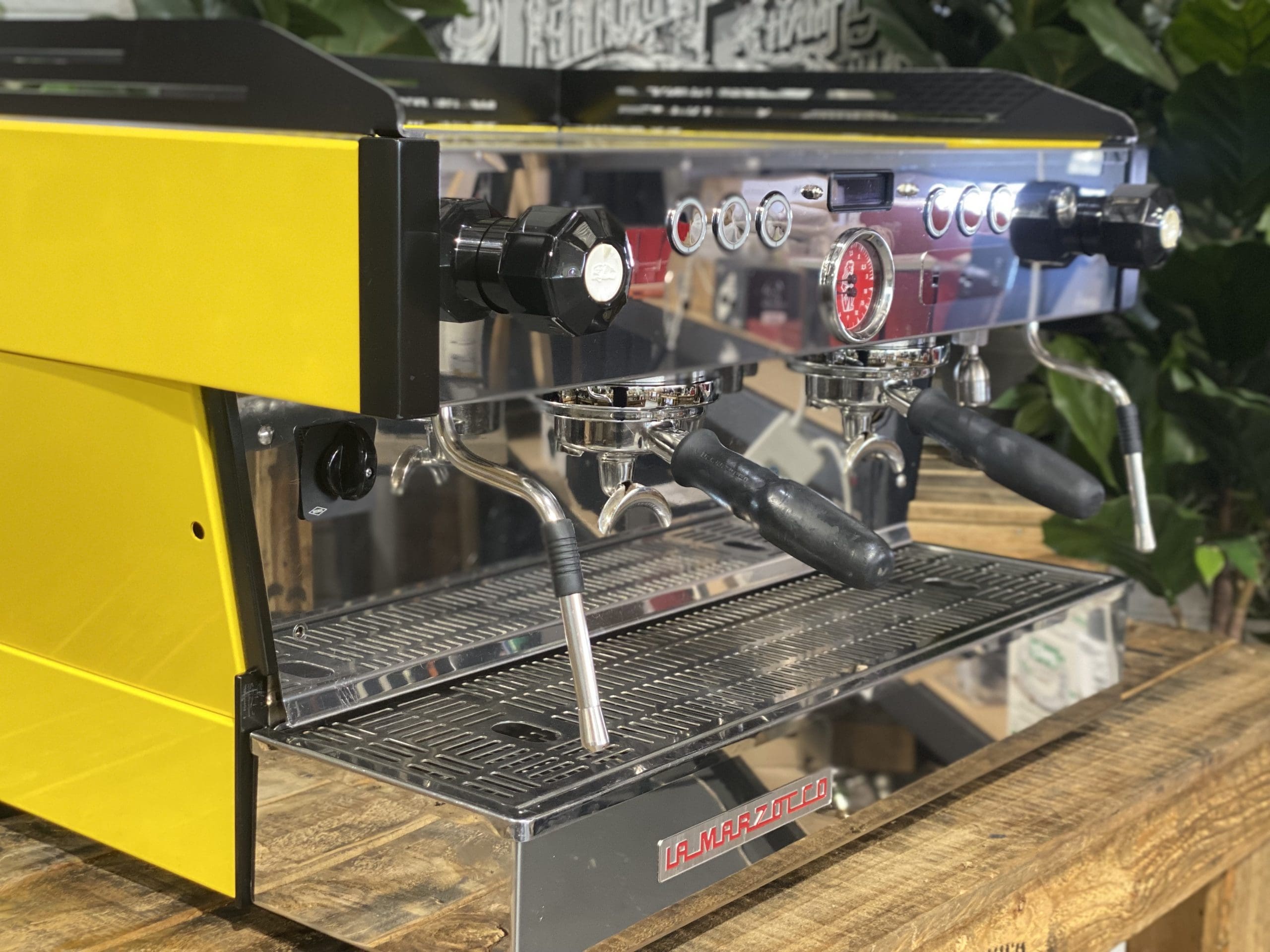 La Marzocco Linea PB 2 Group Yellow & Black Espresso Coffee Machine - Used
