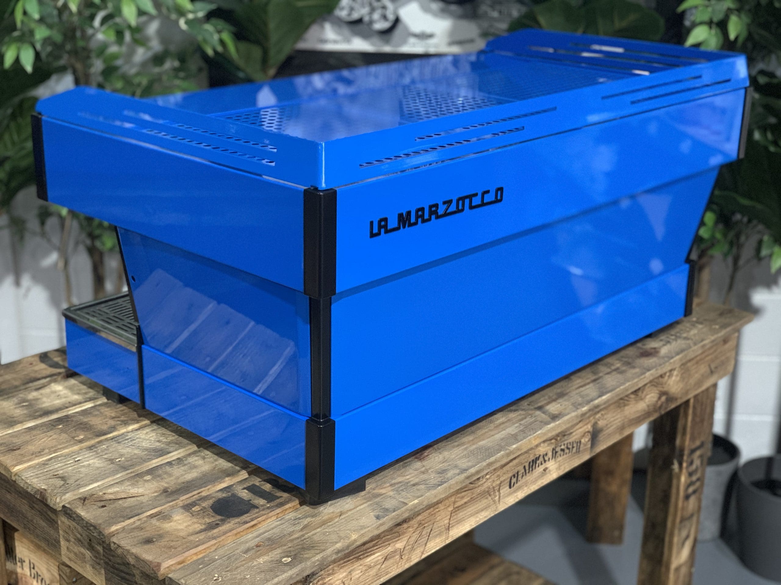 La Marzocco Linea PB 3 Group Blue with Timber - Used