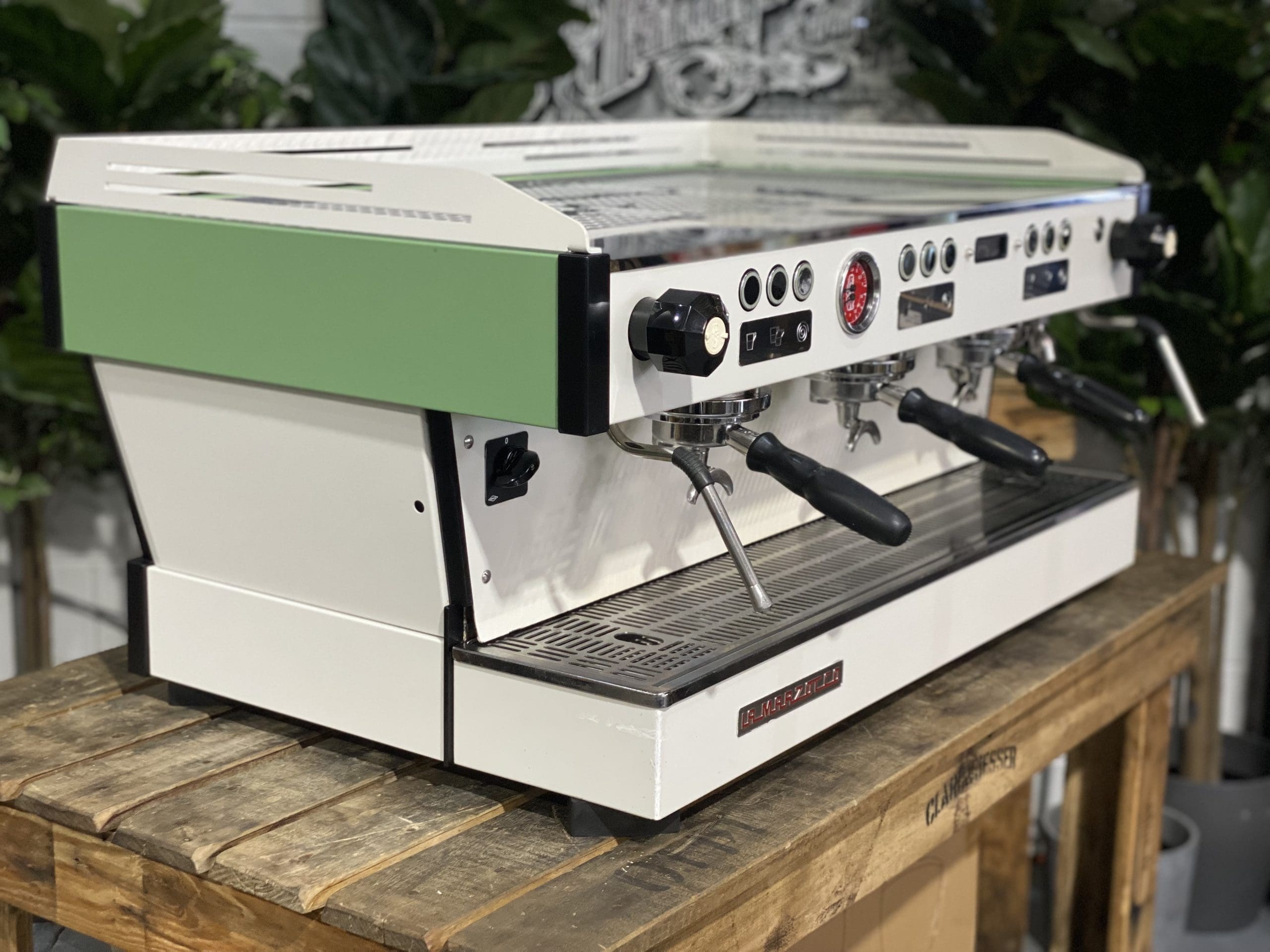 La Marzocco Linea PB 3 Group Green & White Espresso Coffee Machine - Used