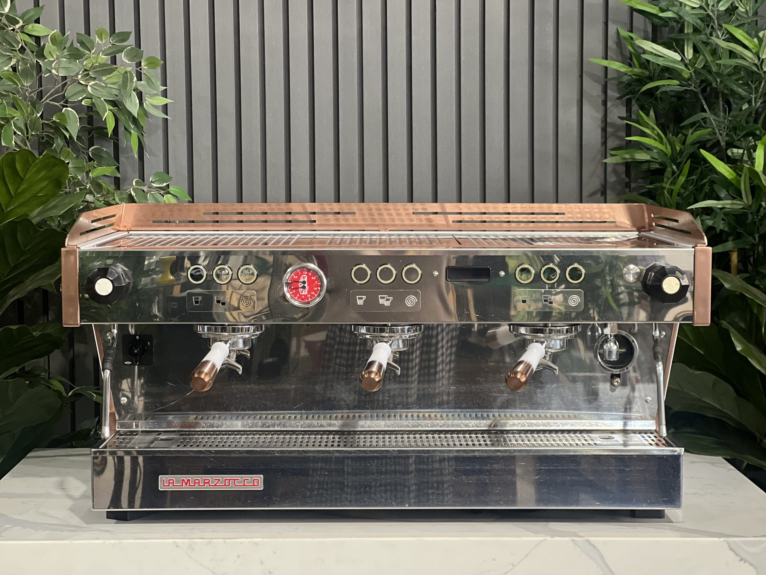 La Marzocco Linea PB 3 Group White & Rose Gold Espresso Coffee Machine - Used