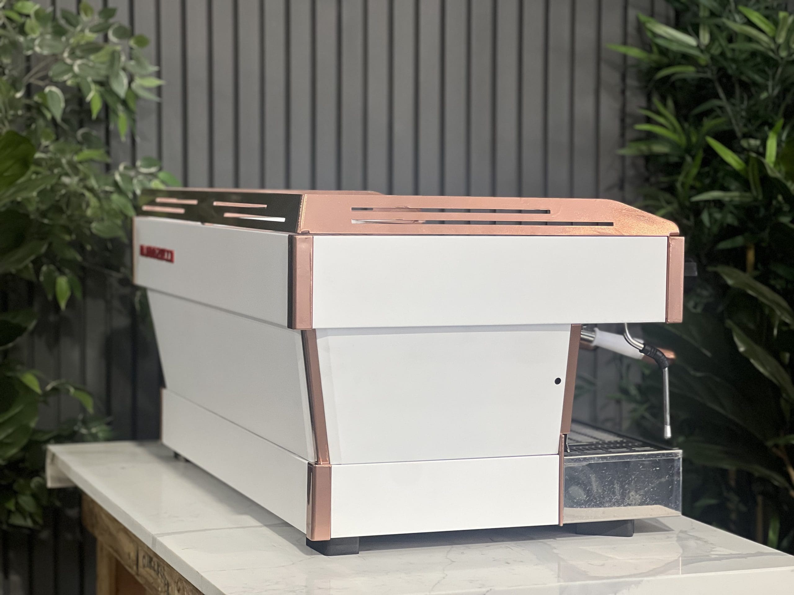 La Marzocco Linea PB 3 Group White & Rose Gold Espresso Coffee Machine - Used