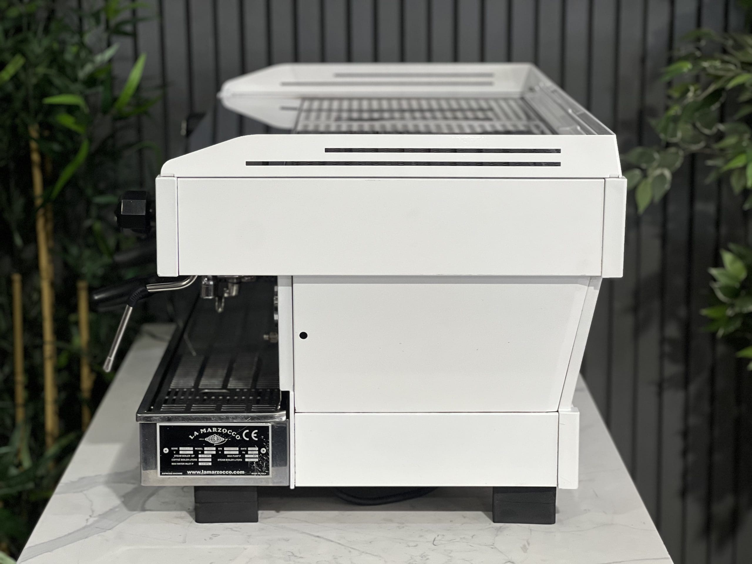 La Marzocco Linea PB 3 Group Stainless & White w/ Green Accents - Used