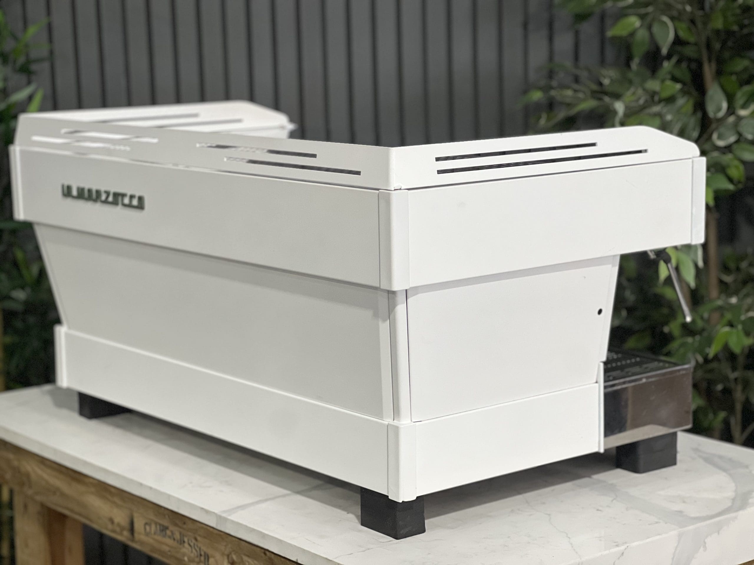 La Marzocco Linea PB 3 Group Stainless & White w/ Green Accents - Used