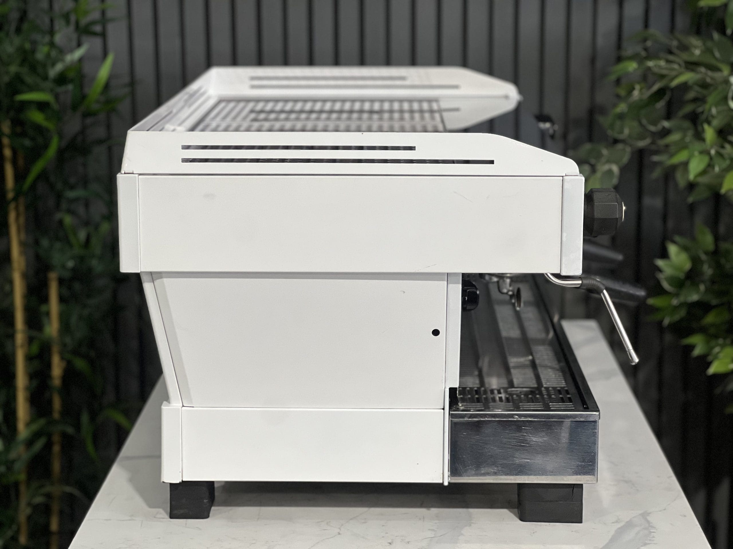 La Marzocco Linea PB 3 Group Stainless & White w/ Green Accents - Used