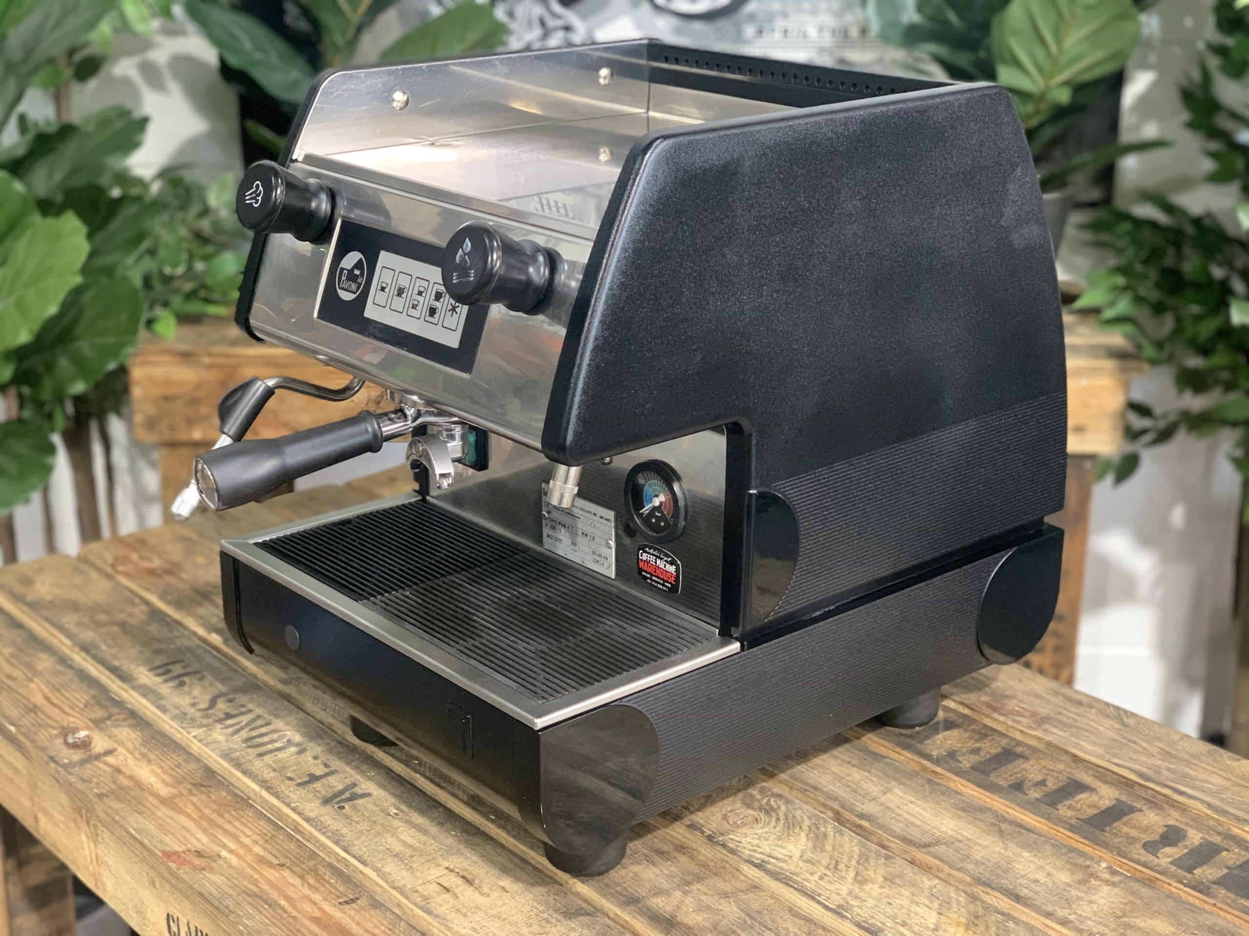 La Pavoni Tipo Pub 1 Group Black Espresso Coffee Machine - Used