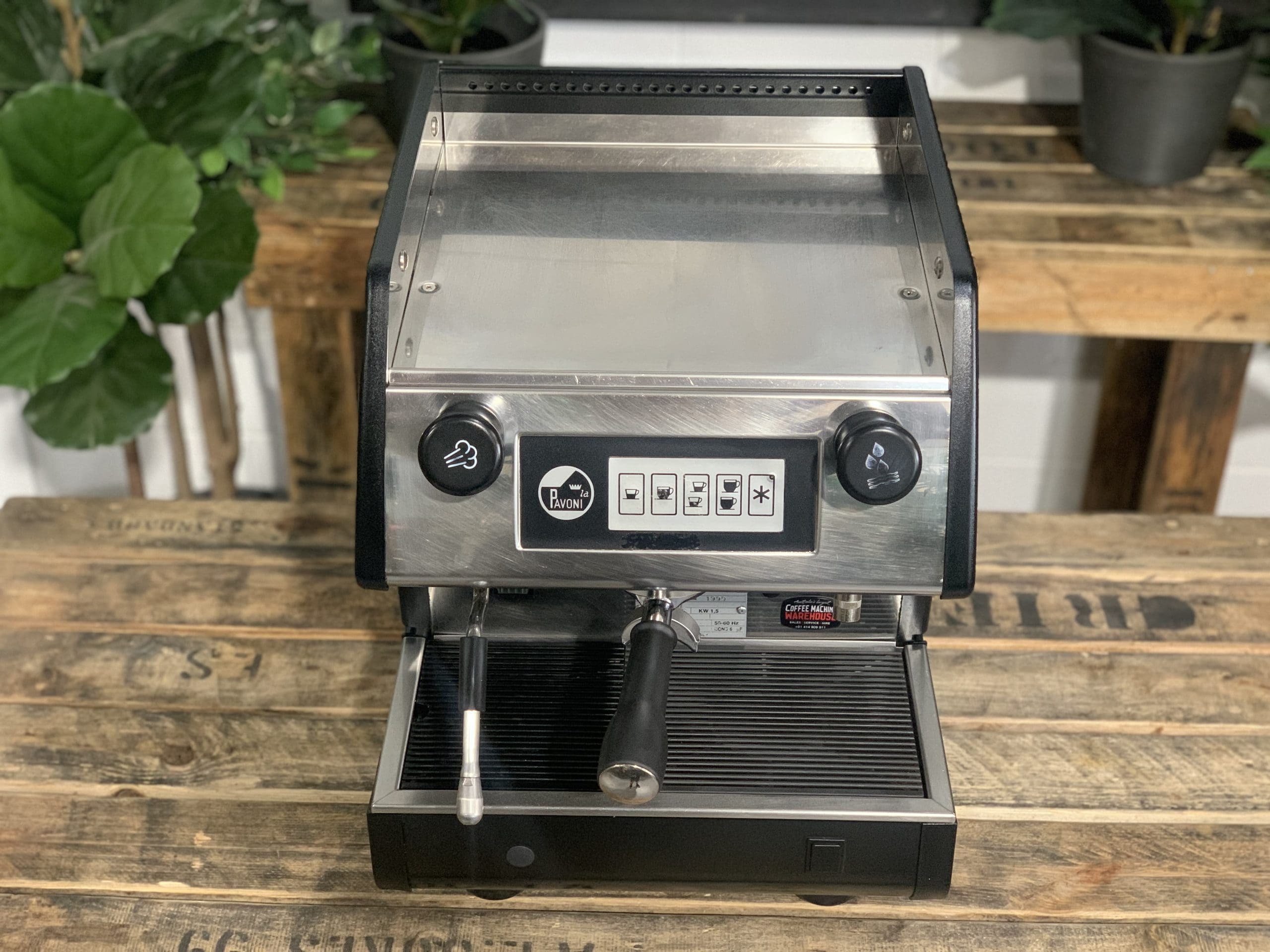La Pavoni Tipo Pub 1 Group Black Espresso Coffee Machine - Used