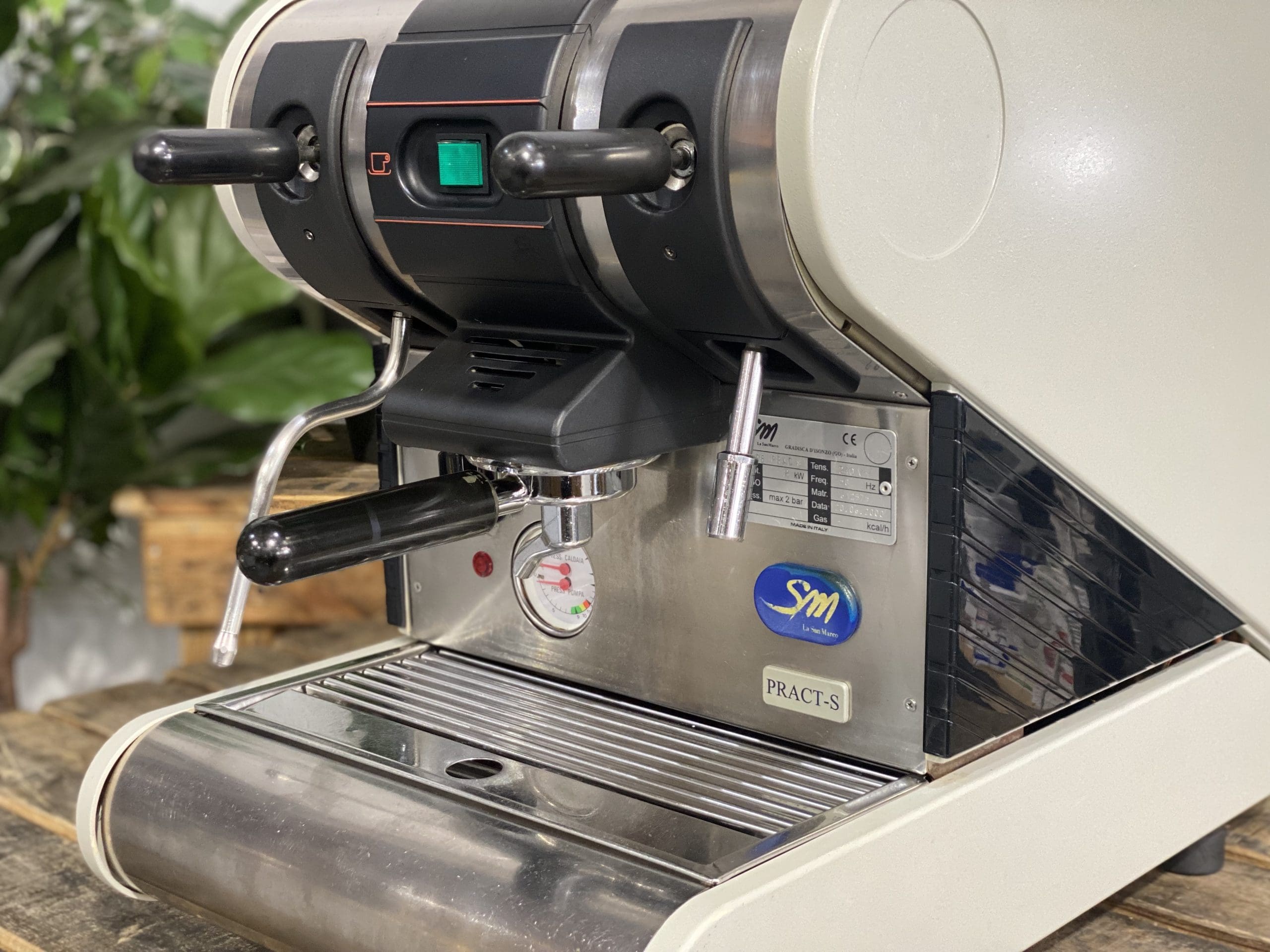 La San Marco 95 Pract-S Semi-Automatic 1 Group Grey Espresso Coffee Machine - Used