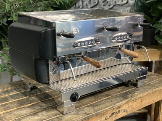 La San Marco 80E Liscea 2 Group Matte Black & Timber - Used