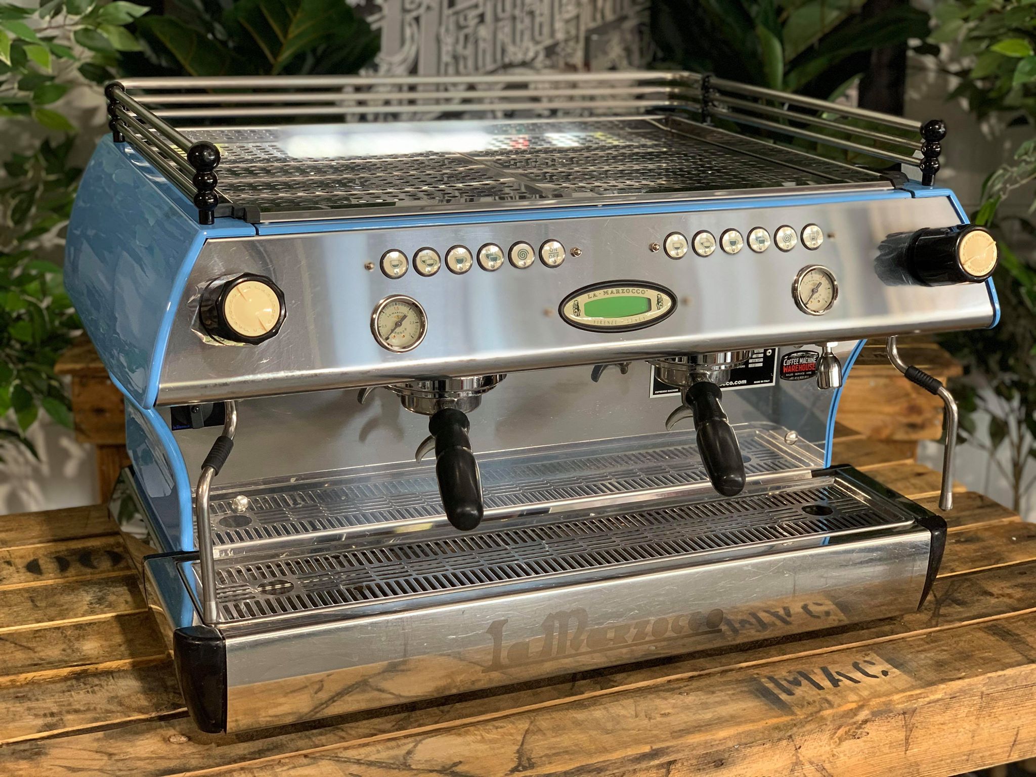 La Marzocco FB80 2 Group Baby Blue Espresso Coffee Machine - Used