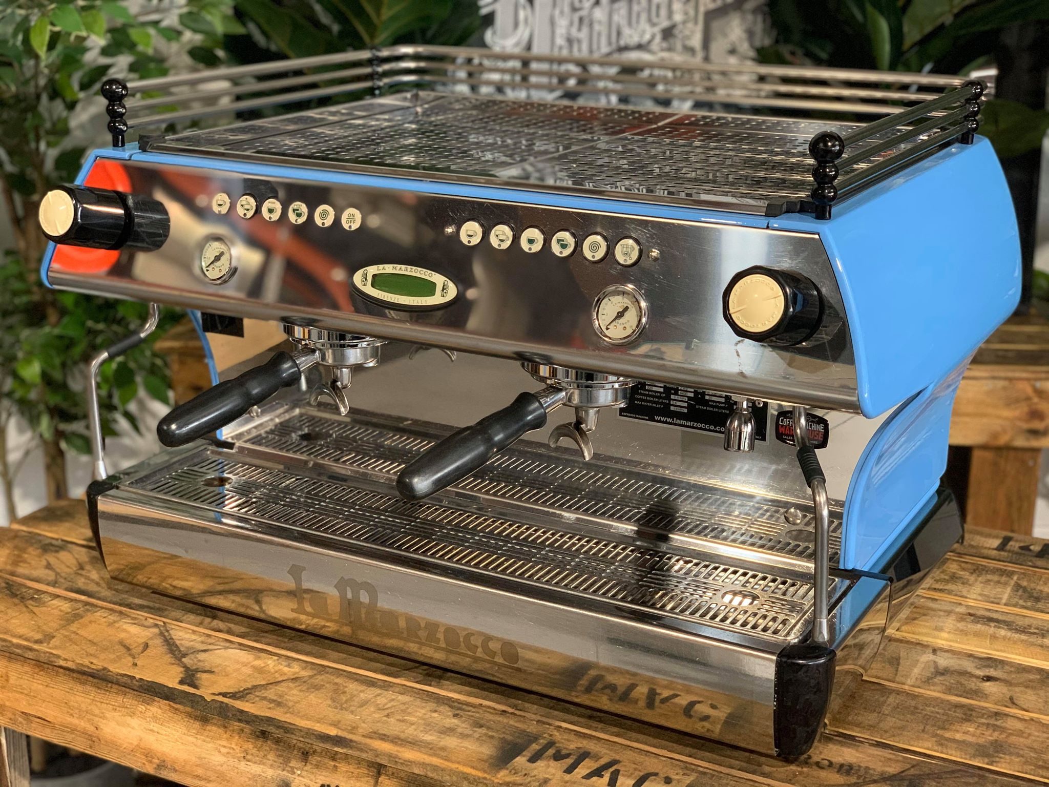 La Marzocco FB80 2 Group Baby Blue Espresso Coffee Machine - Used