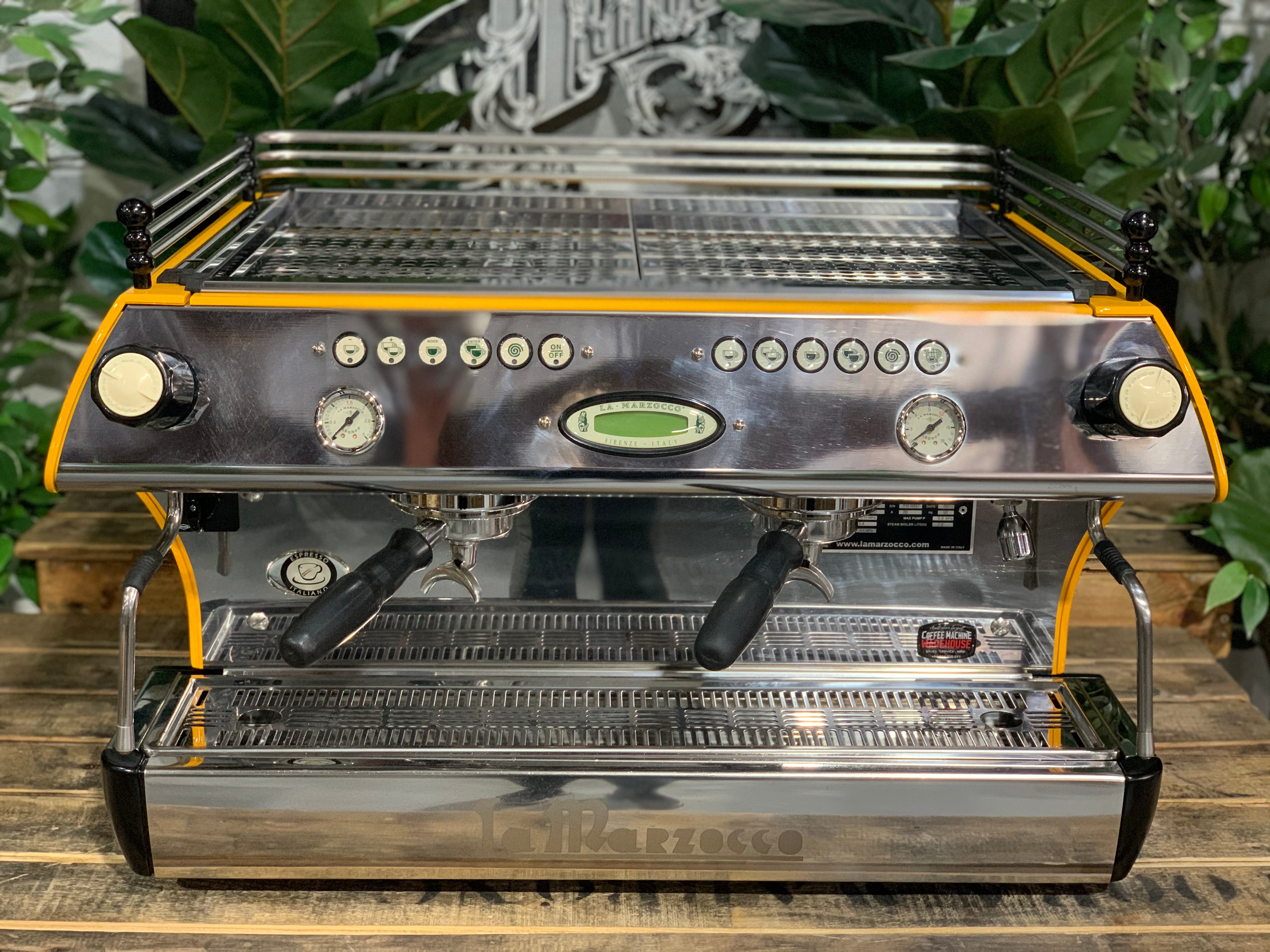 La Marzocco FB80 2 Group Deep Yellow Espresso Coffee Machine - Used