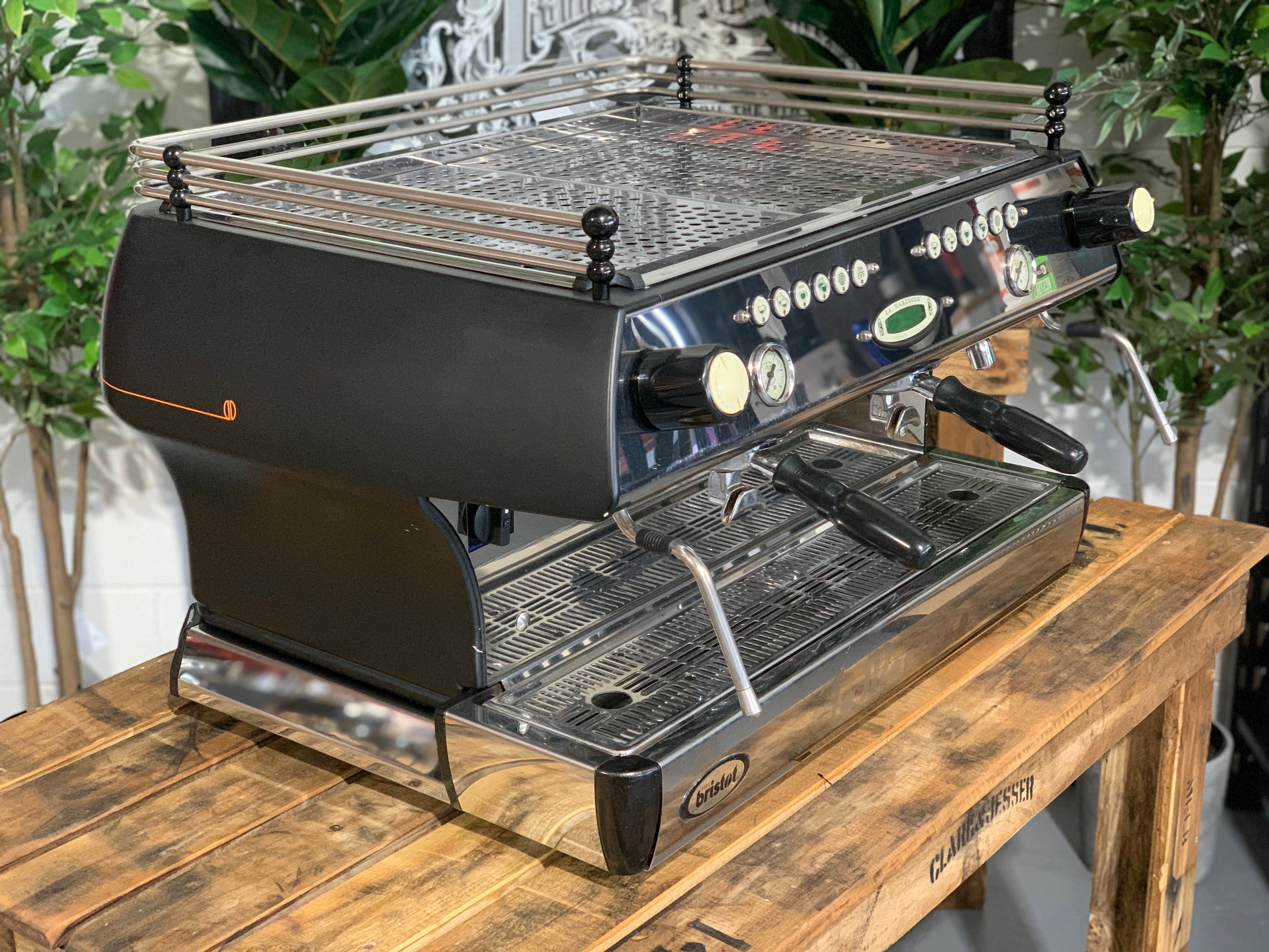 La Marzocco FB80 2 Group Black w/ orange Espresso Coffee Machine - Used