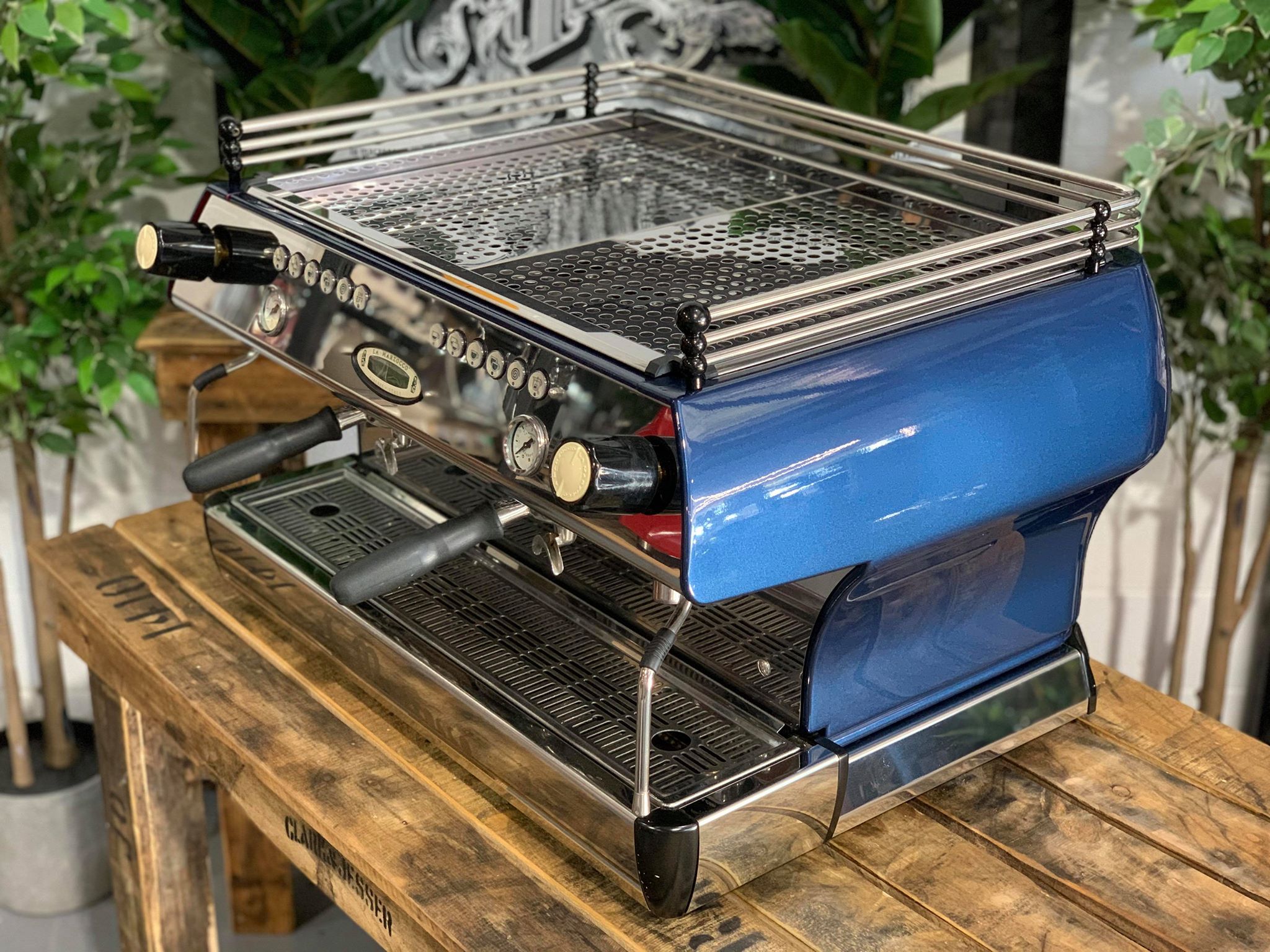 La Marzocco FB80 2 Group Electric Blue Espresso Coffee Machine - Used