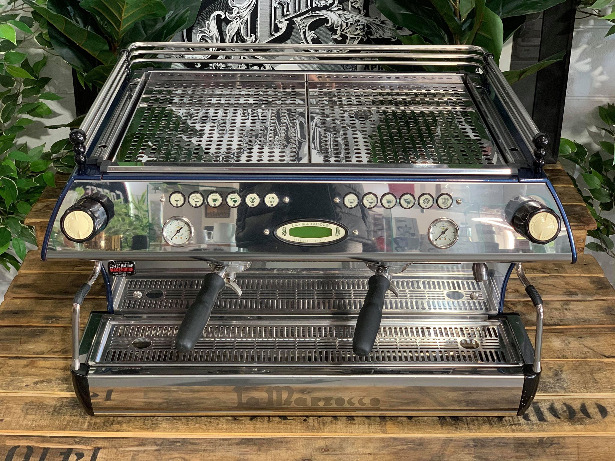 La Marzocco FB80 2 Group Electric Blue Espresso Coffee Machine - Used