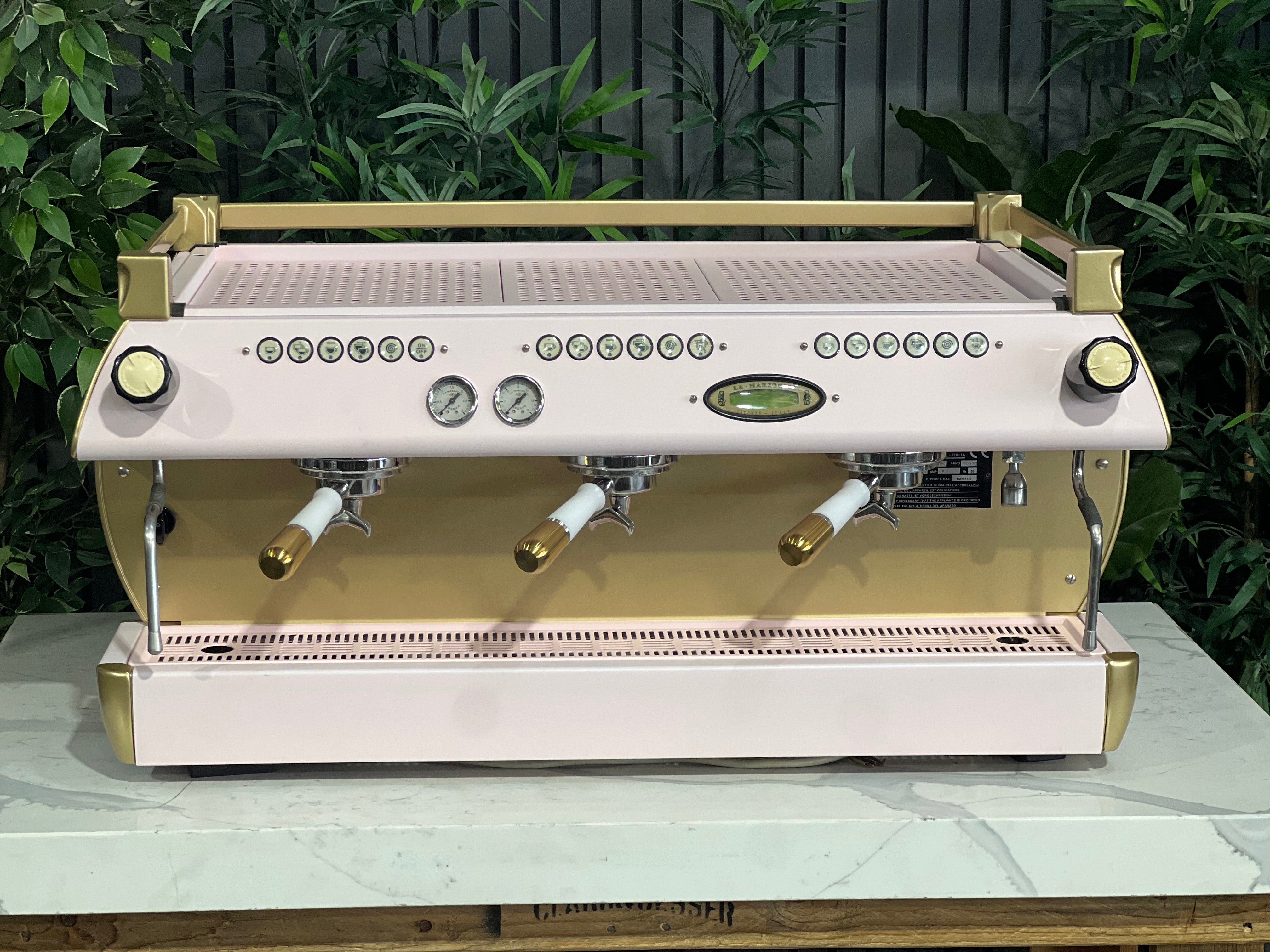 La Marzocco GB5 3 Group Coffee Machine Pink & Gold