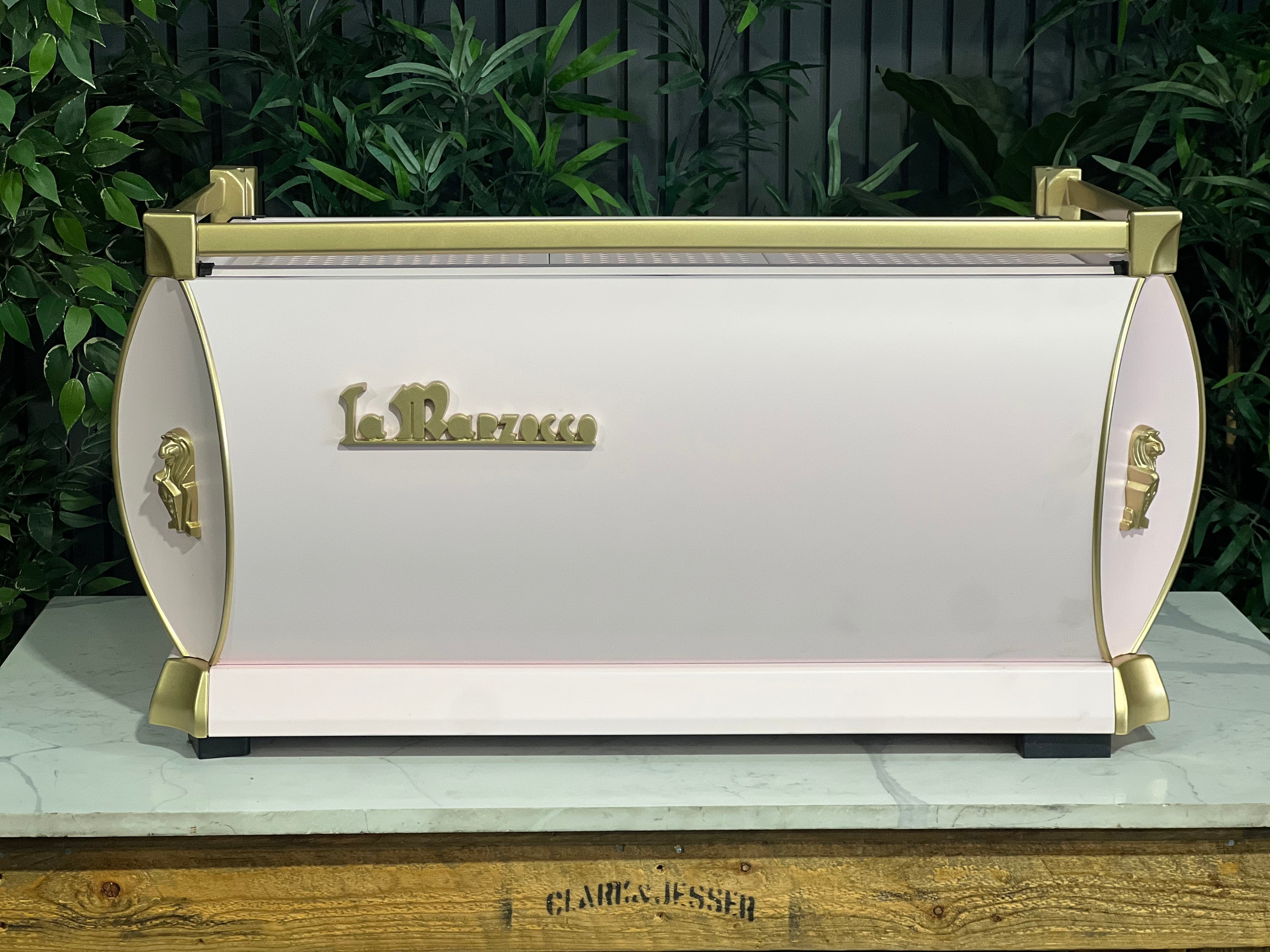 La Marzocco GB5 3 Group Coffee Machine Pink & Gold