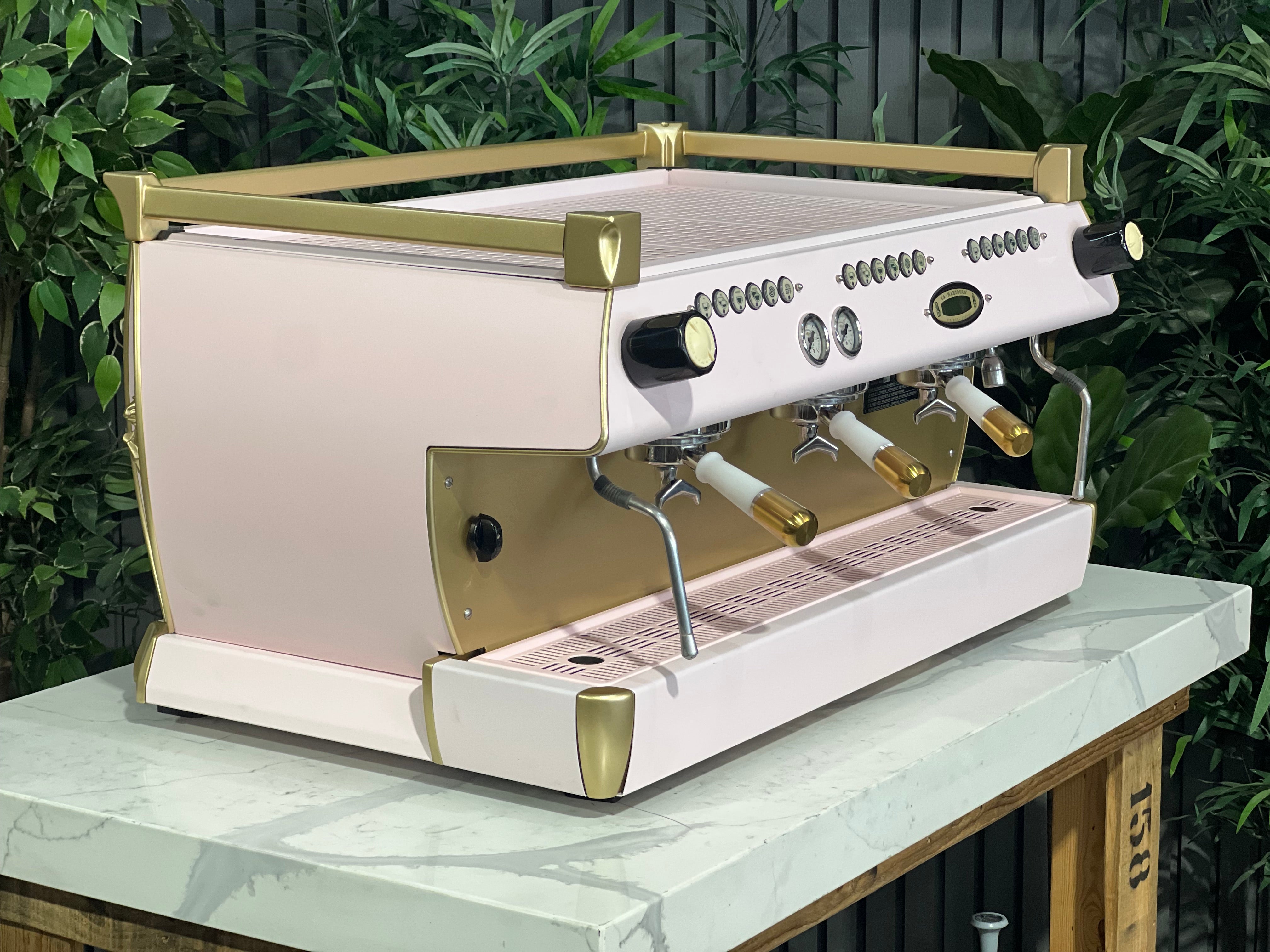 La Marzocco GB5 3 Group Coffee Machine Pink & Gold