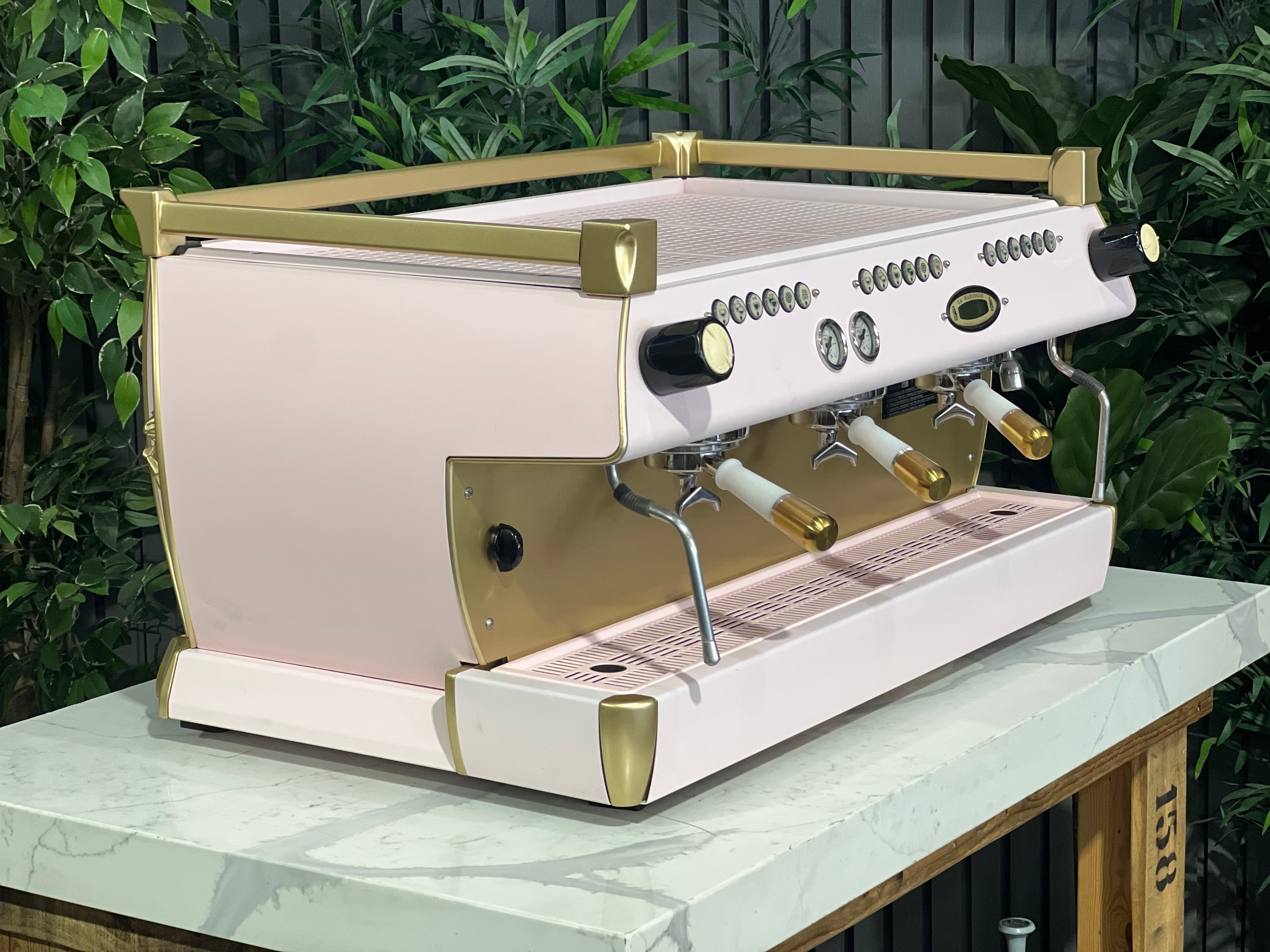 La Marzocco GB5 3 Group Coffee Machine Pink & Gold