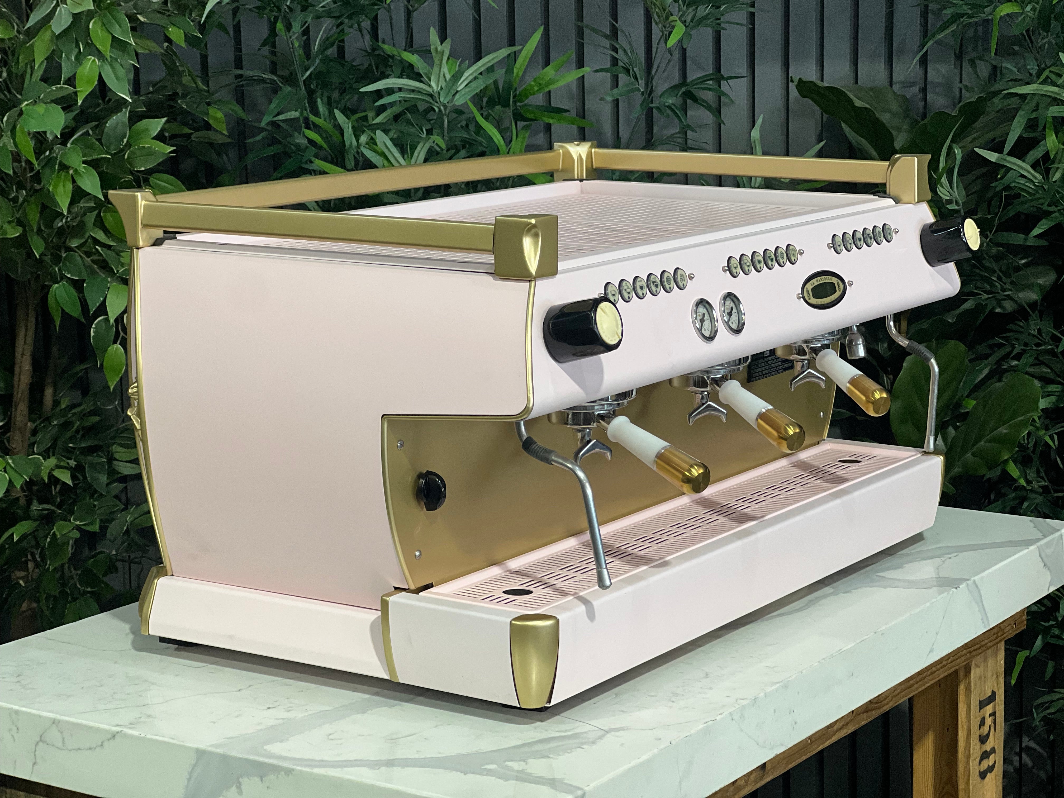 La Marzocco GB5 3 Group Coffee Machine Pink & Gold