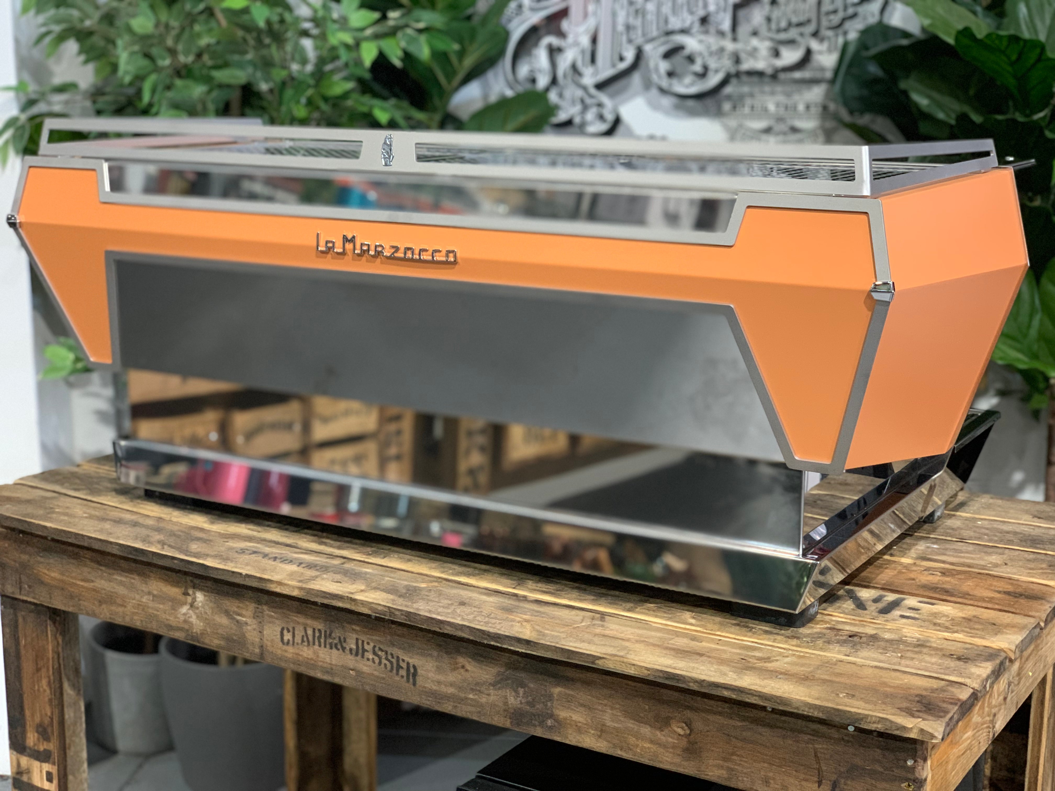 La Marzocco KB90 3 Group Coffee Machine Peach & Stainless - Brand New