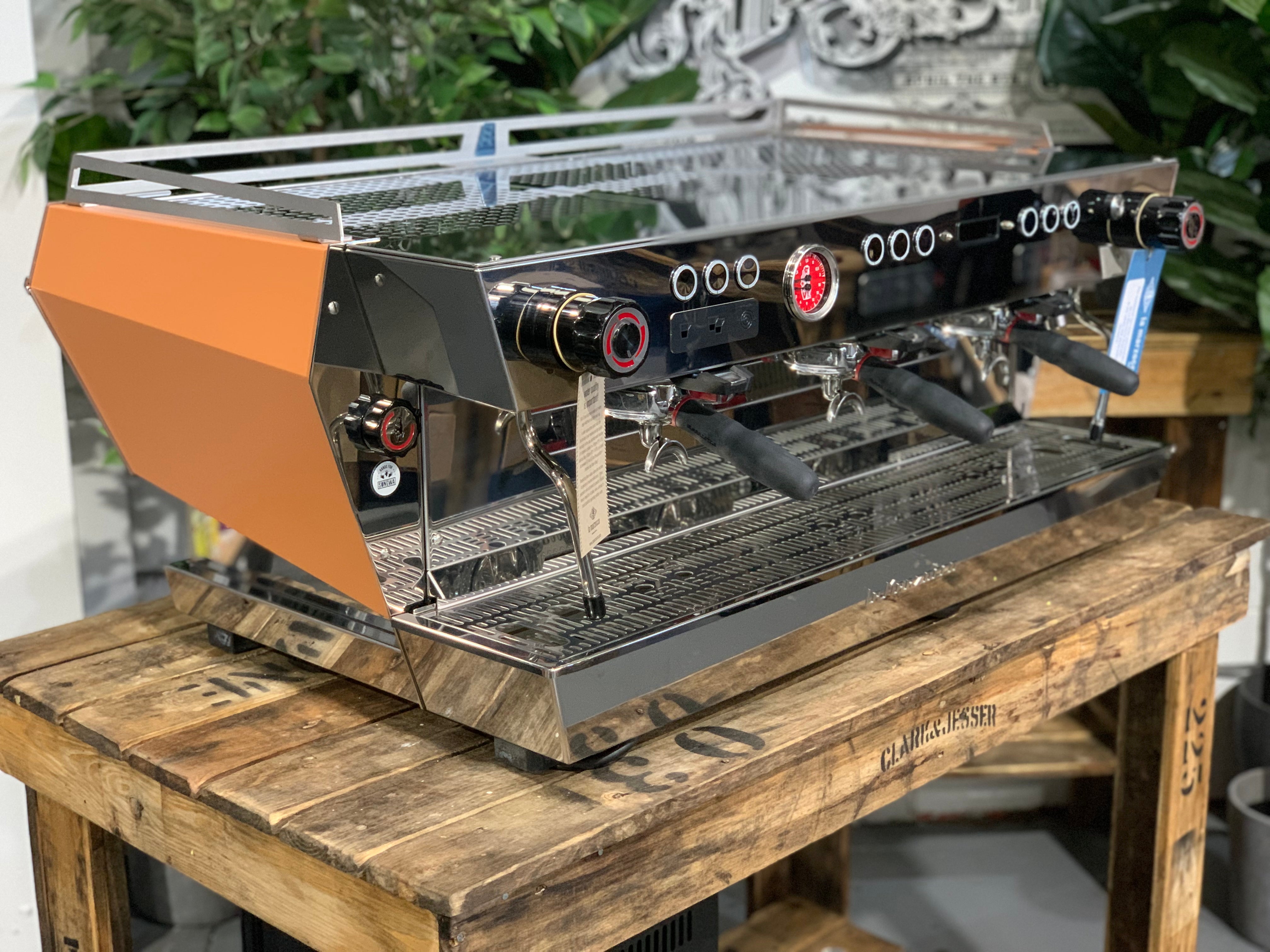 La Marzocco KB90 3 Group Coffee Machine Peach & Stainless - Brand New