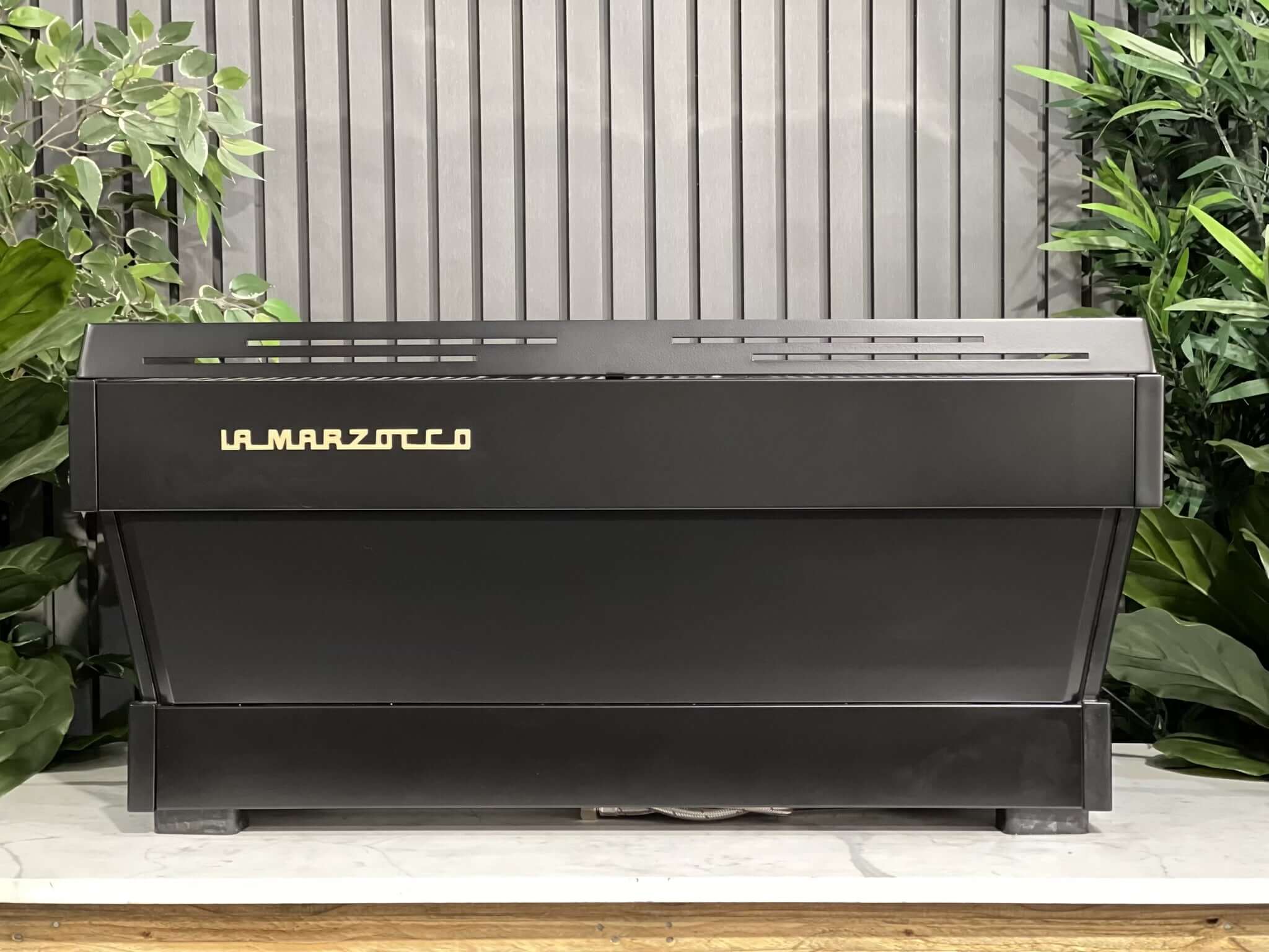 La Marzocco Linea PB 3 Group Black with Gold Pesado & Gold Logo - Used