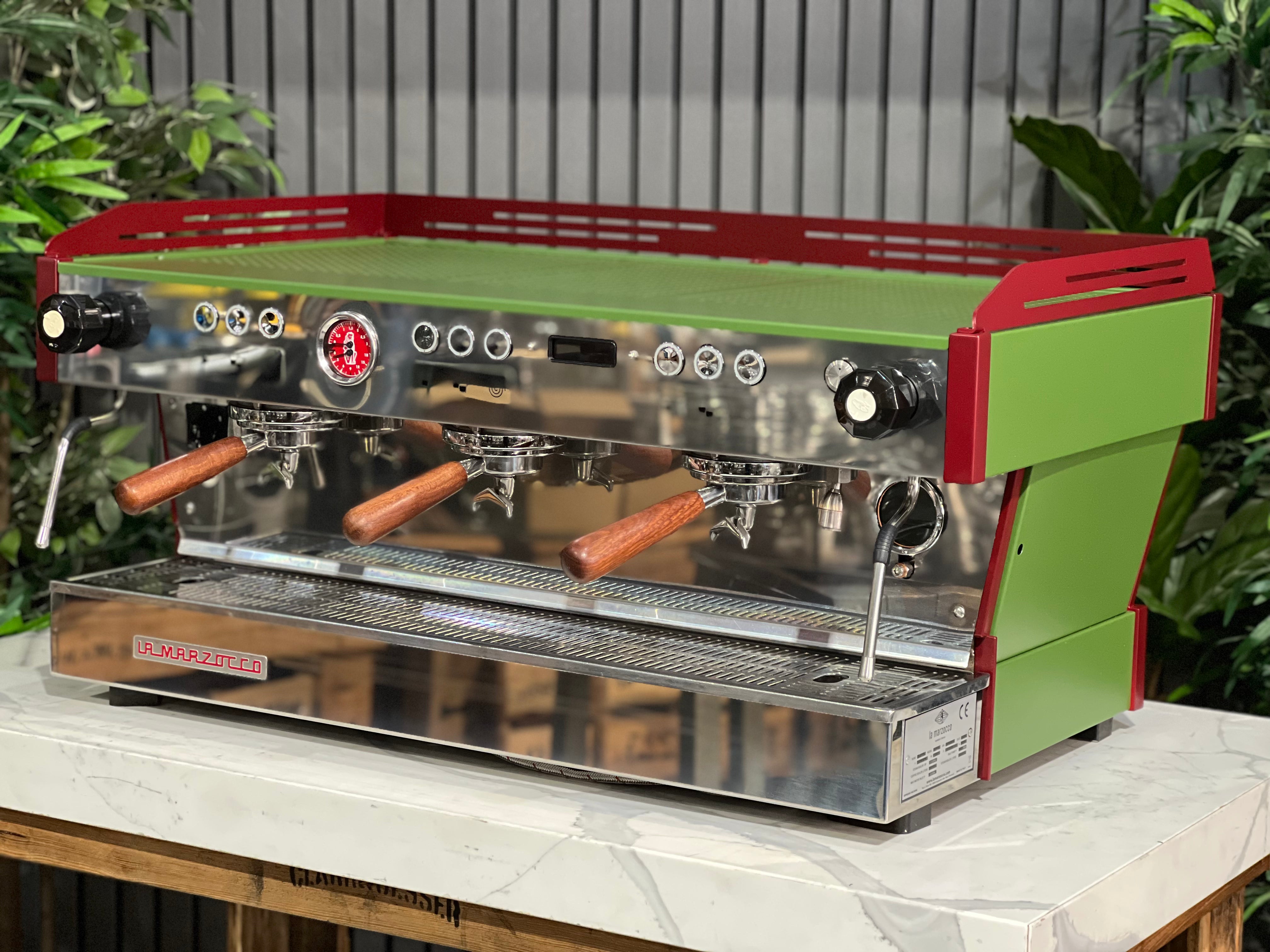La Marzocco Linea PB 3 Group Coffee Machine Green & Red - New