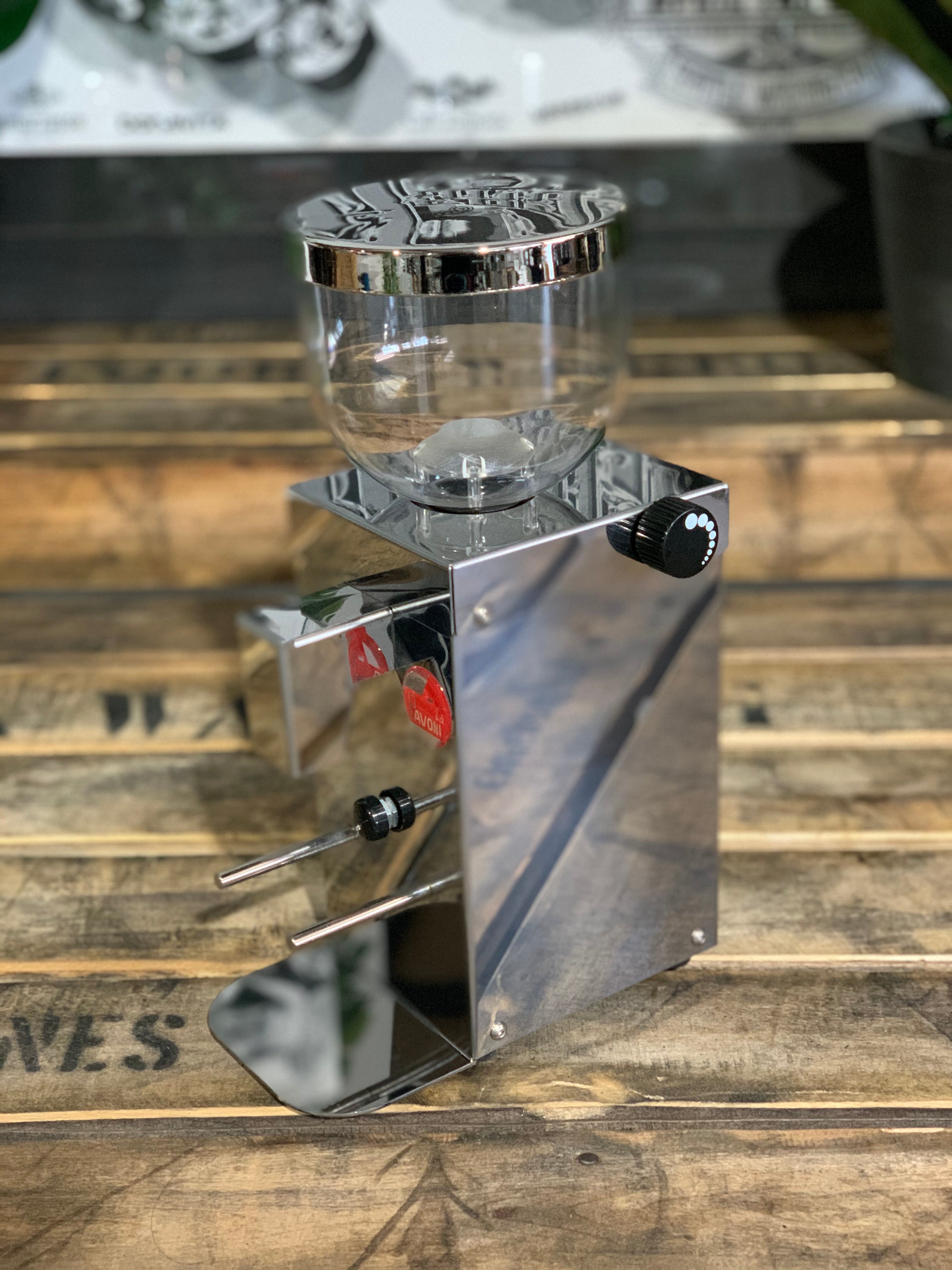 La Pavoni Kube Mill V2 Coffee Grinder Chrome - New