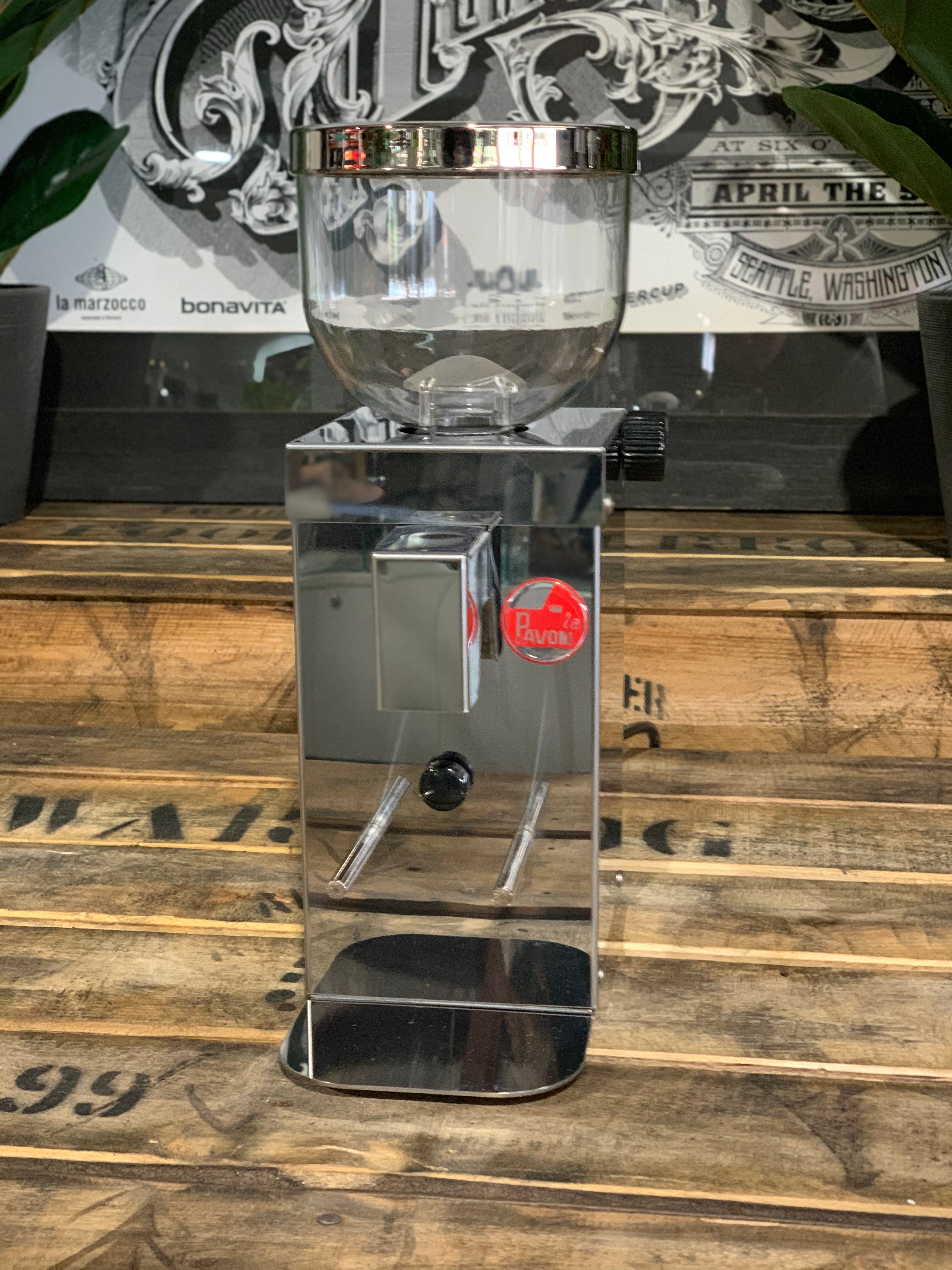 La Pavoni Kube Mill V2 Coffee Grinder Chrome - New