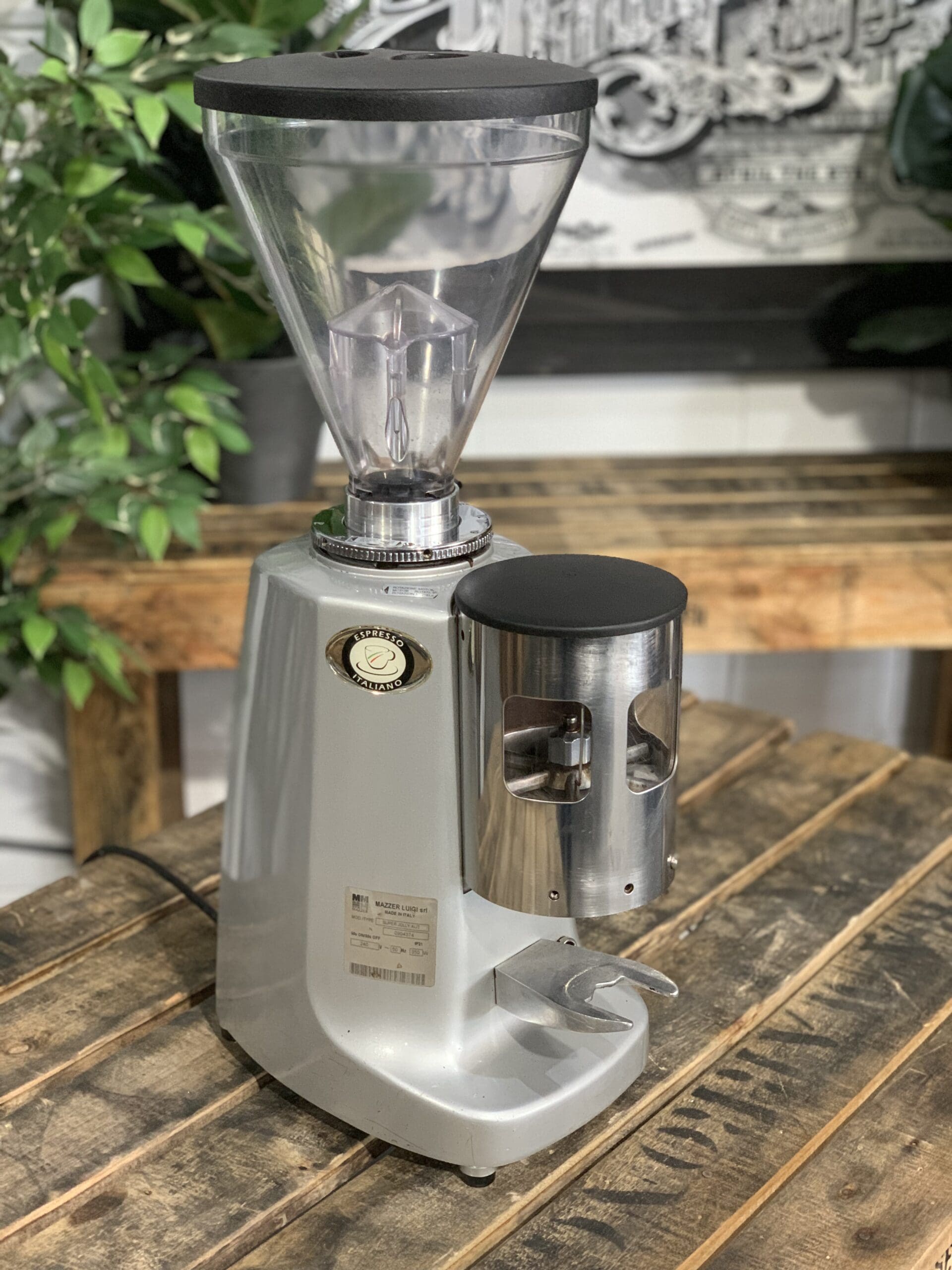Mazzer Super Jolly Automatic Coffee Grinder Silver - Used