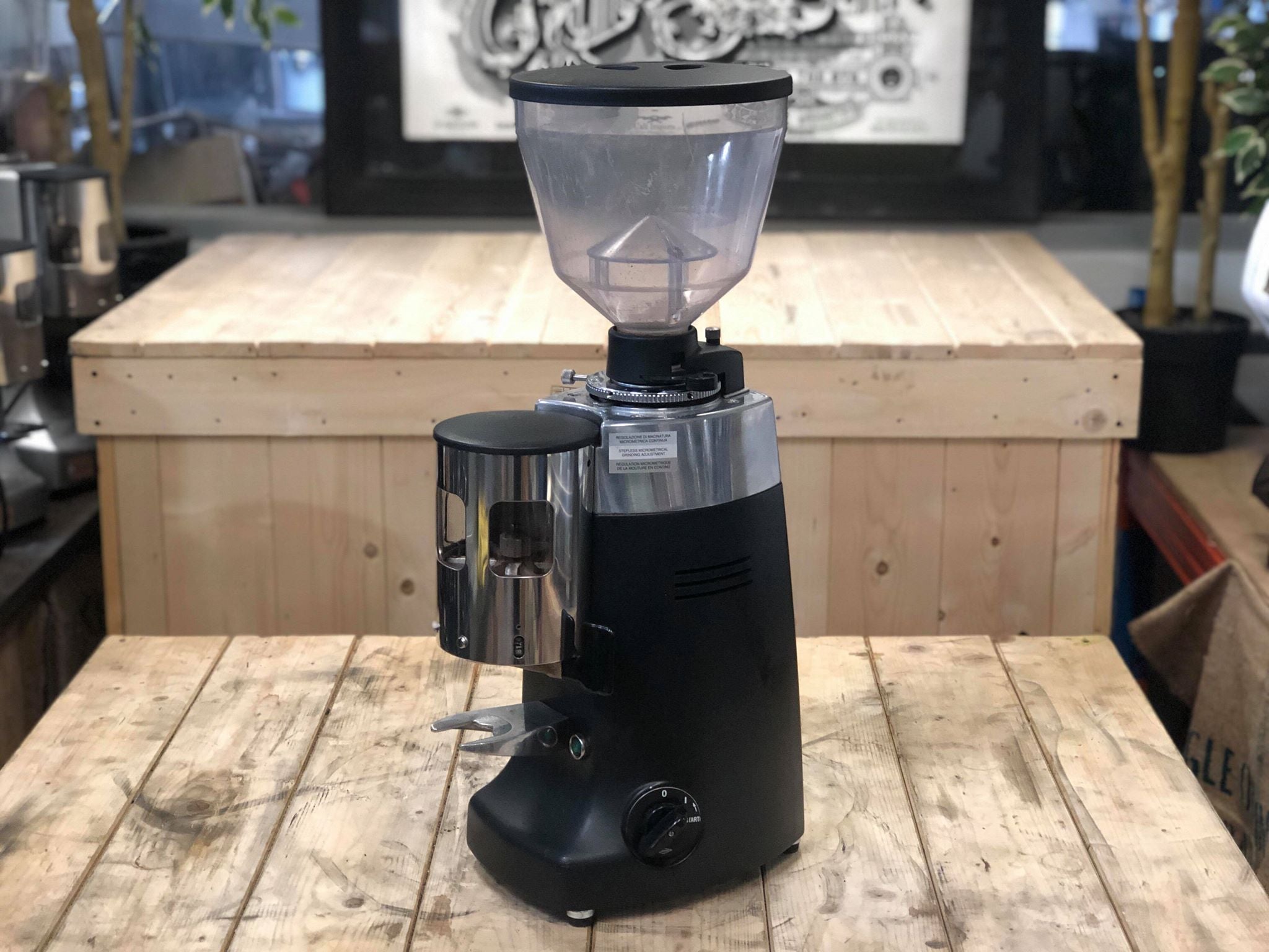 Mazzer Kony Automatic Coffee Grinder Black