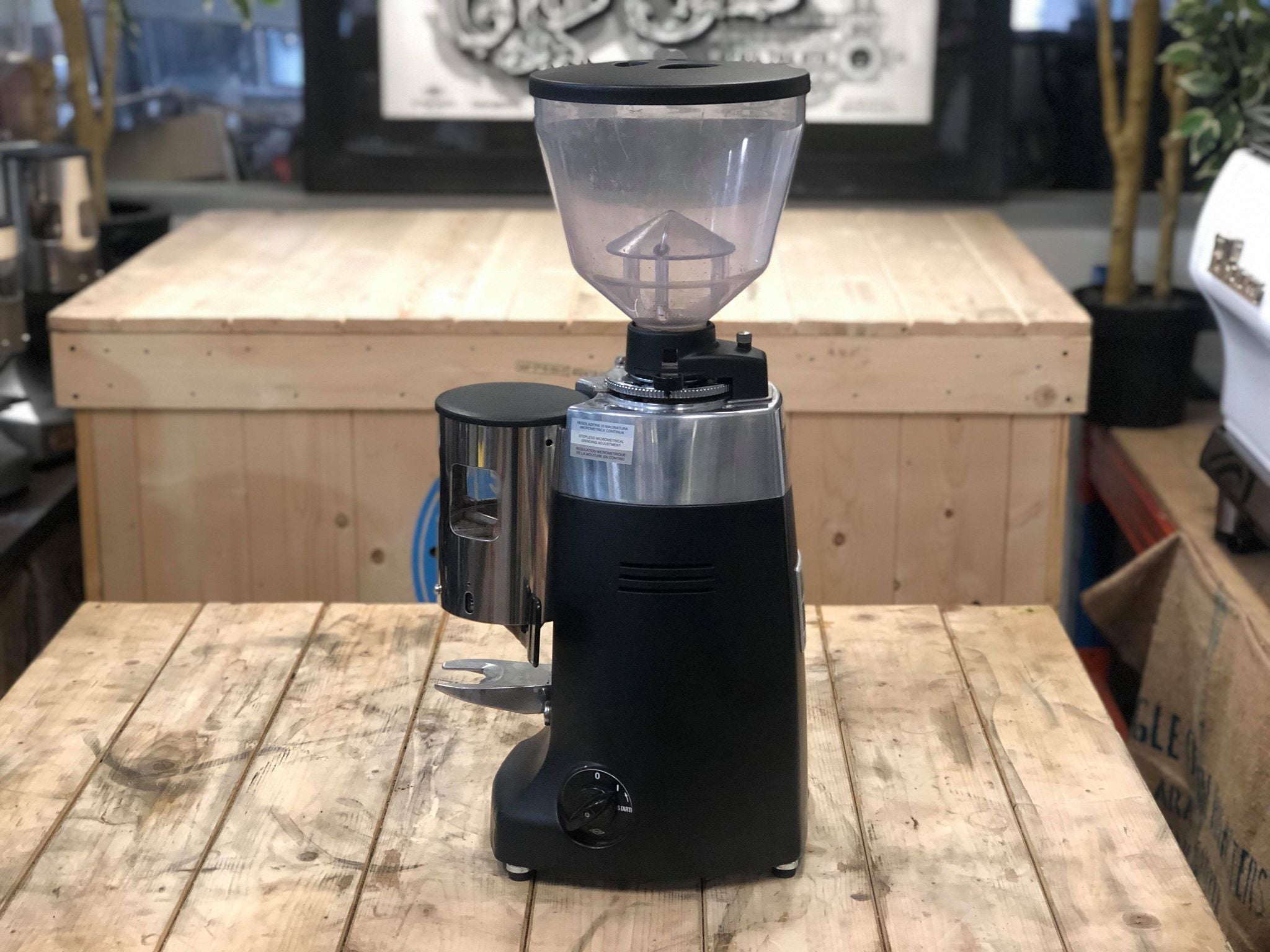 Mazzer Kony Automatic Coffee Grinder Black