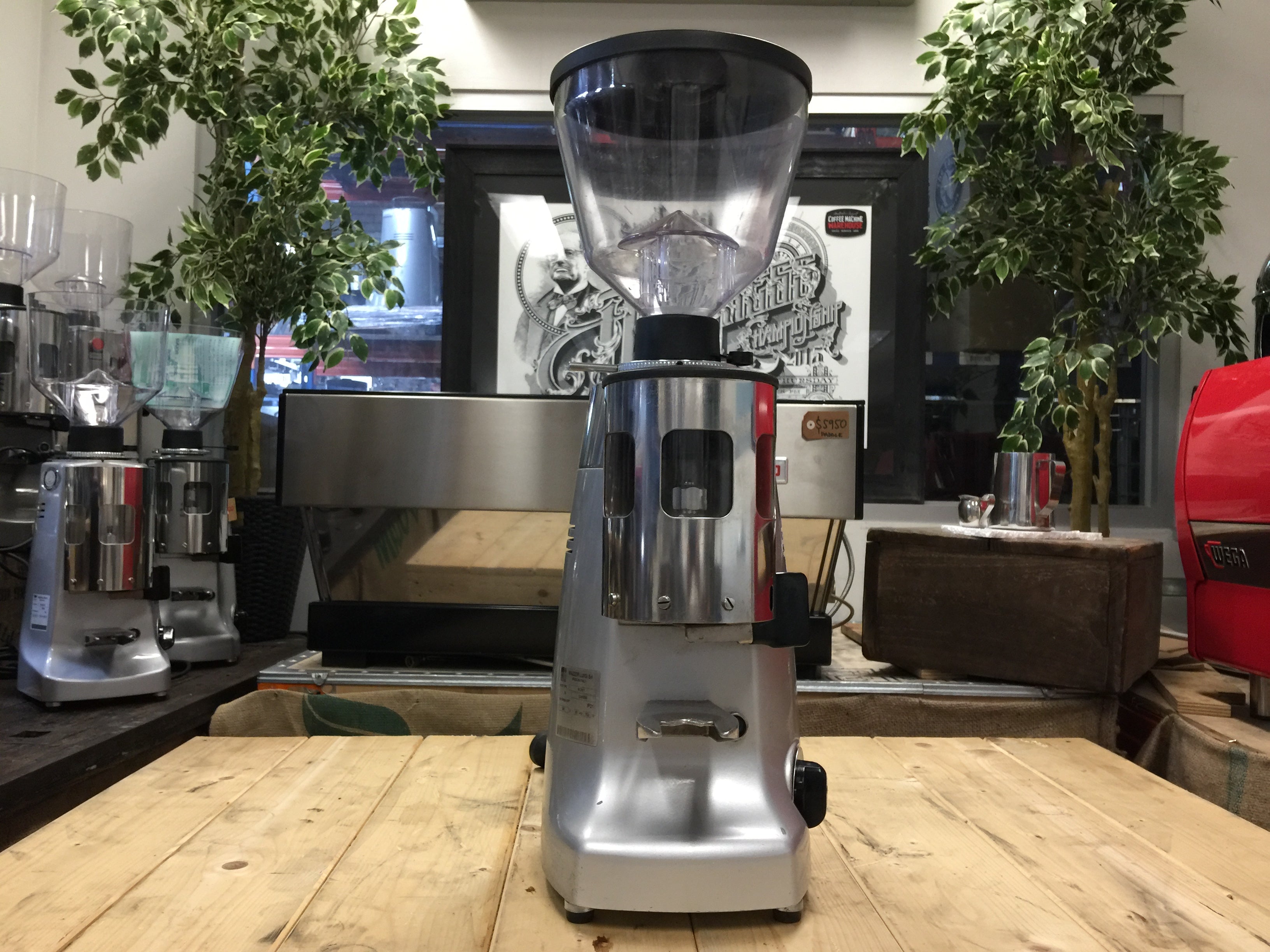 Mazzer Kony Automatic Coffee Grinder Silver
