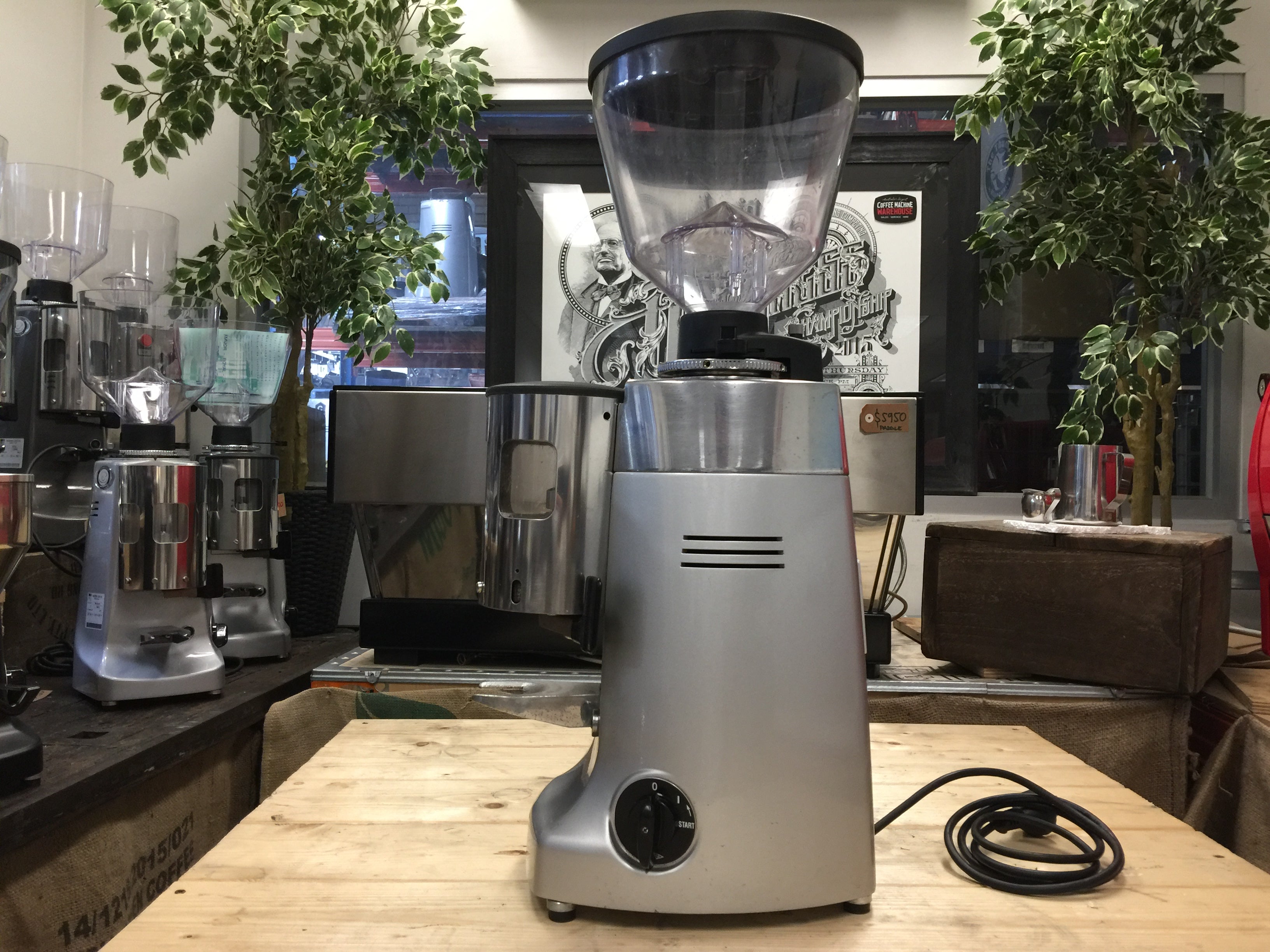 Mazzer Kony Automatic Coffee Grinder Silver