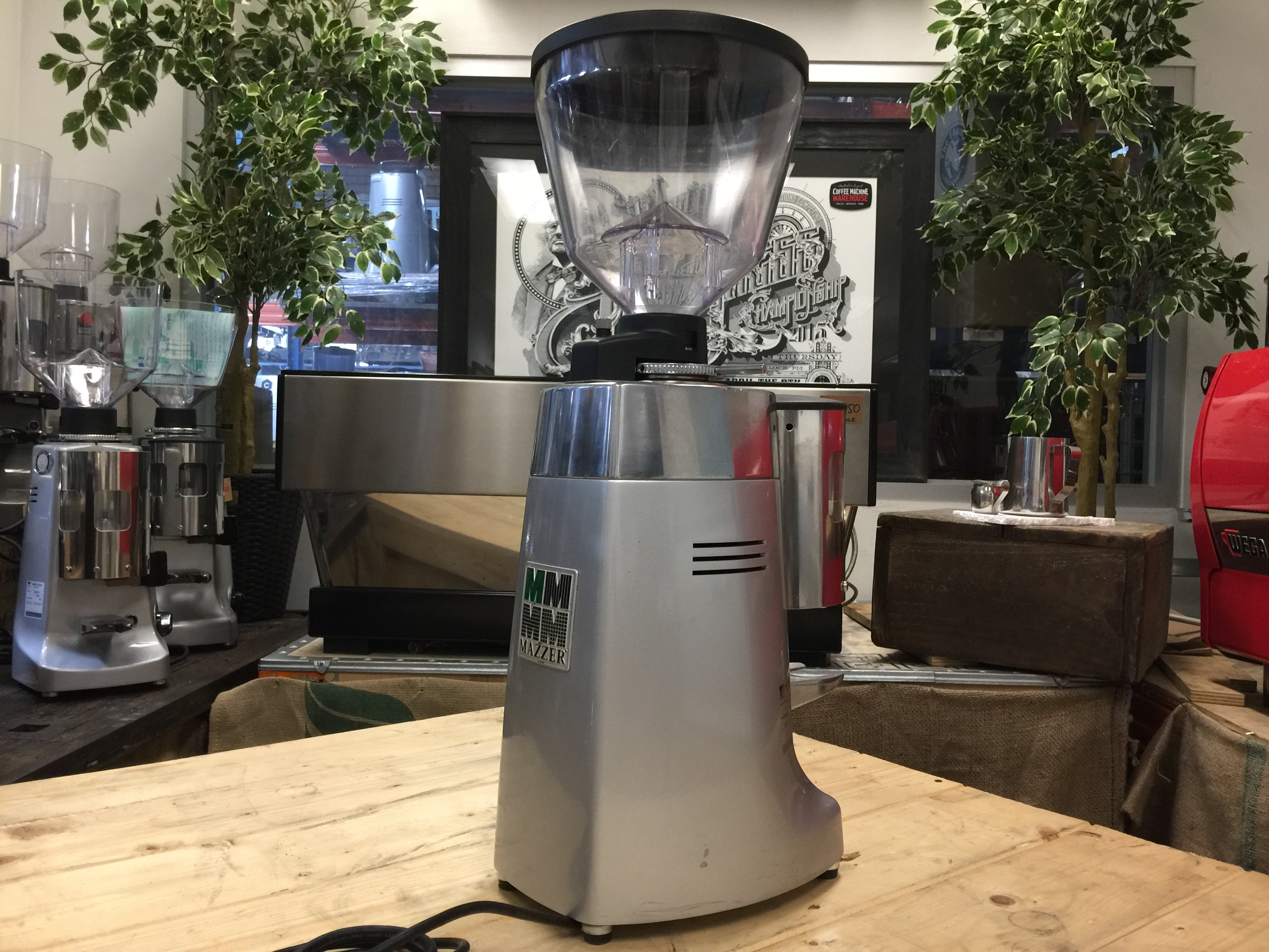 Mazzer Kony Automatic Coffee Grinder Silver