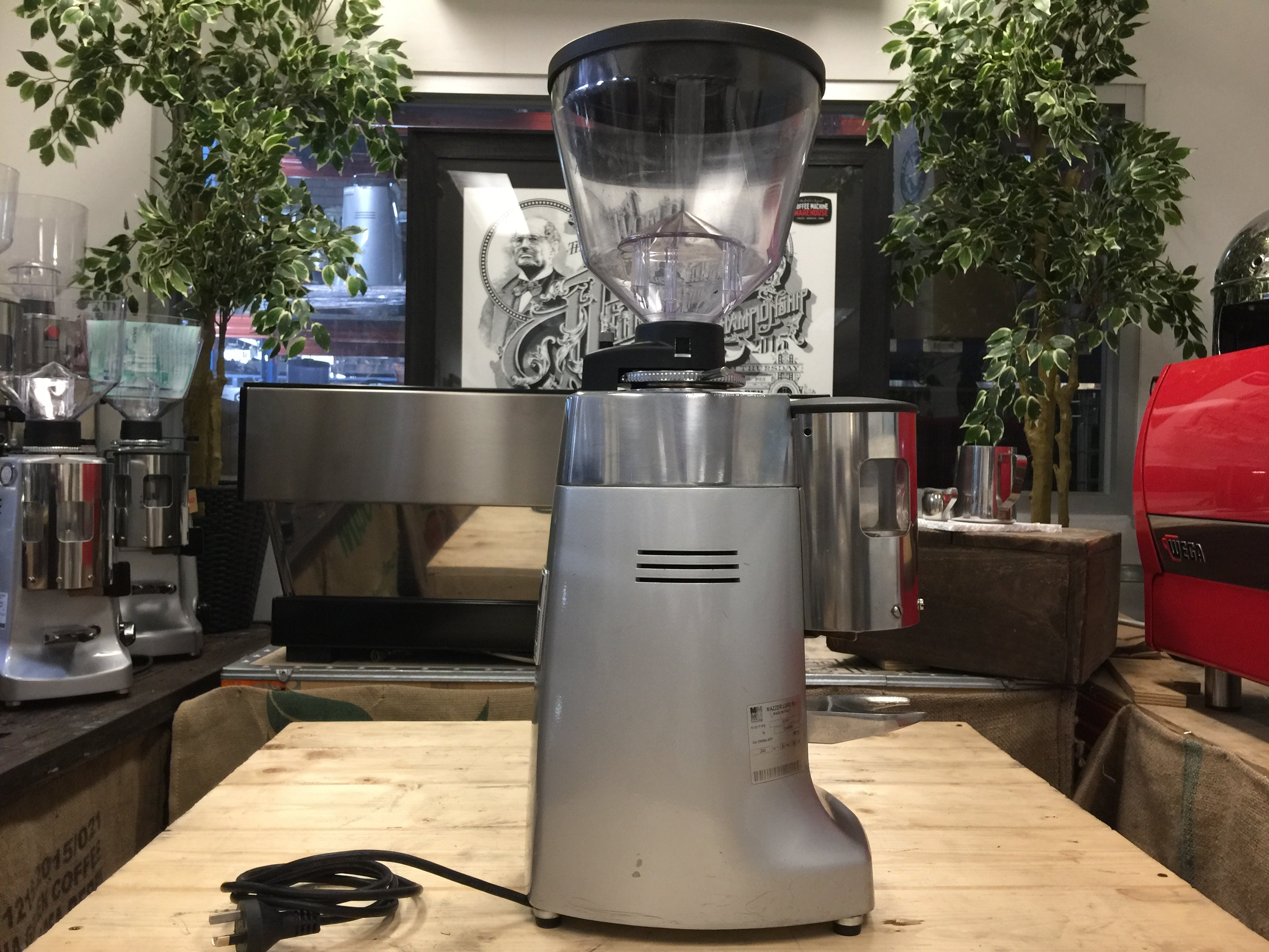 Mazzer Kony Automatic Coffee Grinder Silver