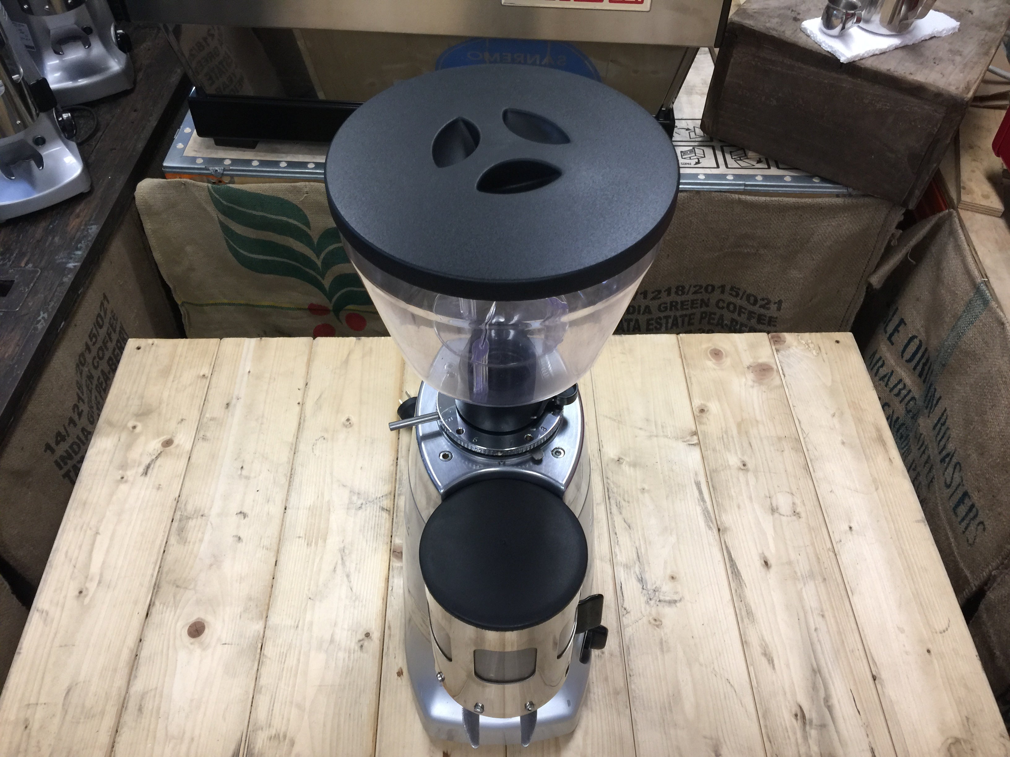 Mazzer Kony Automatic Coffee Grinder Silver