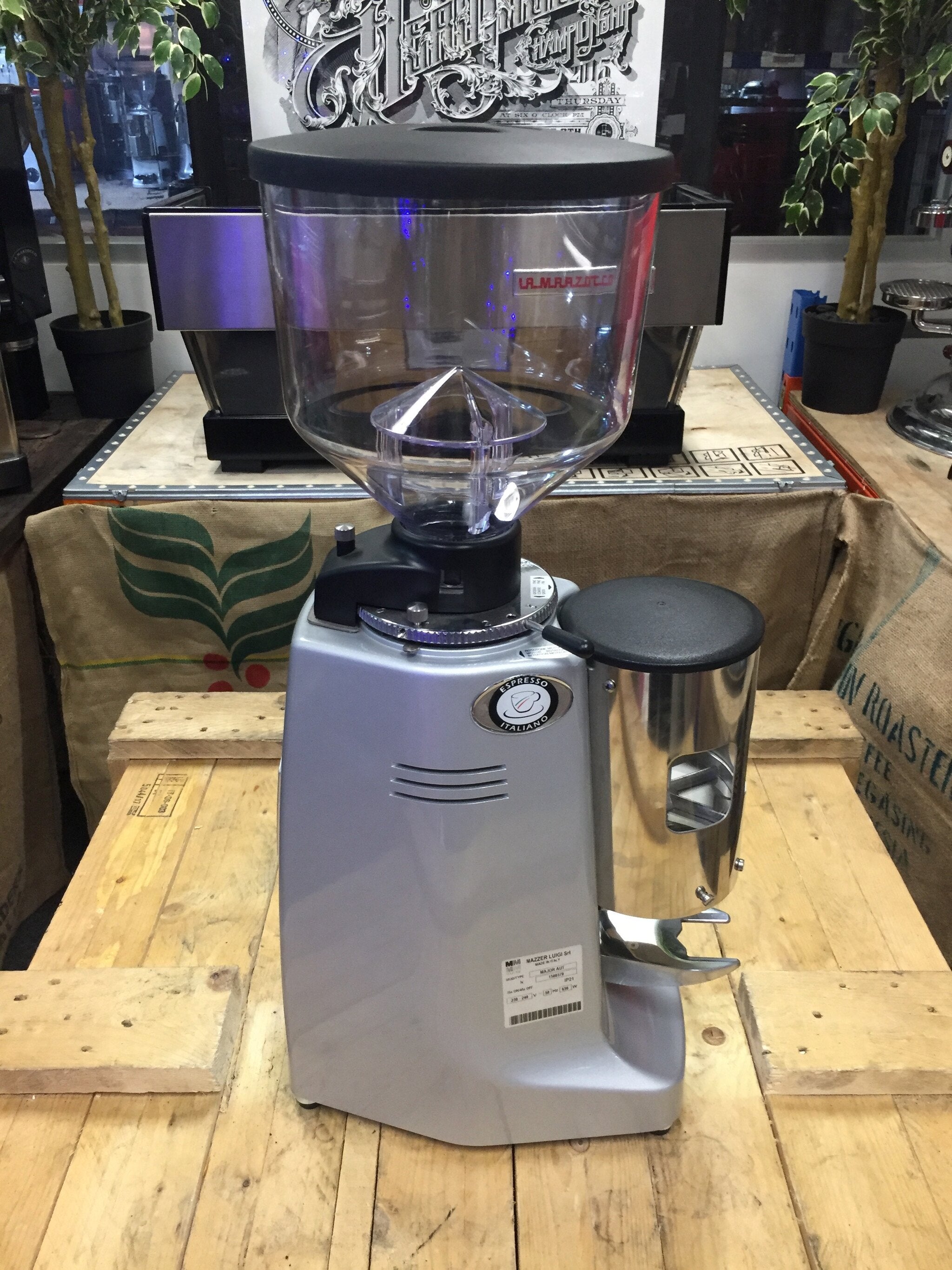 Mazzer Major Automatic Coffee Grinder Silver - Used