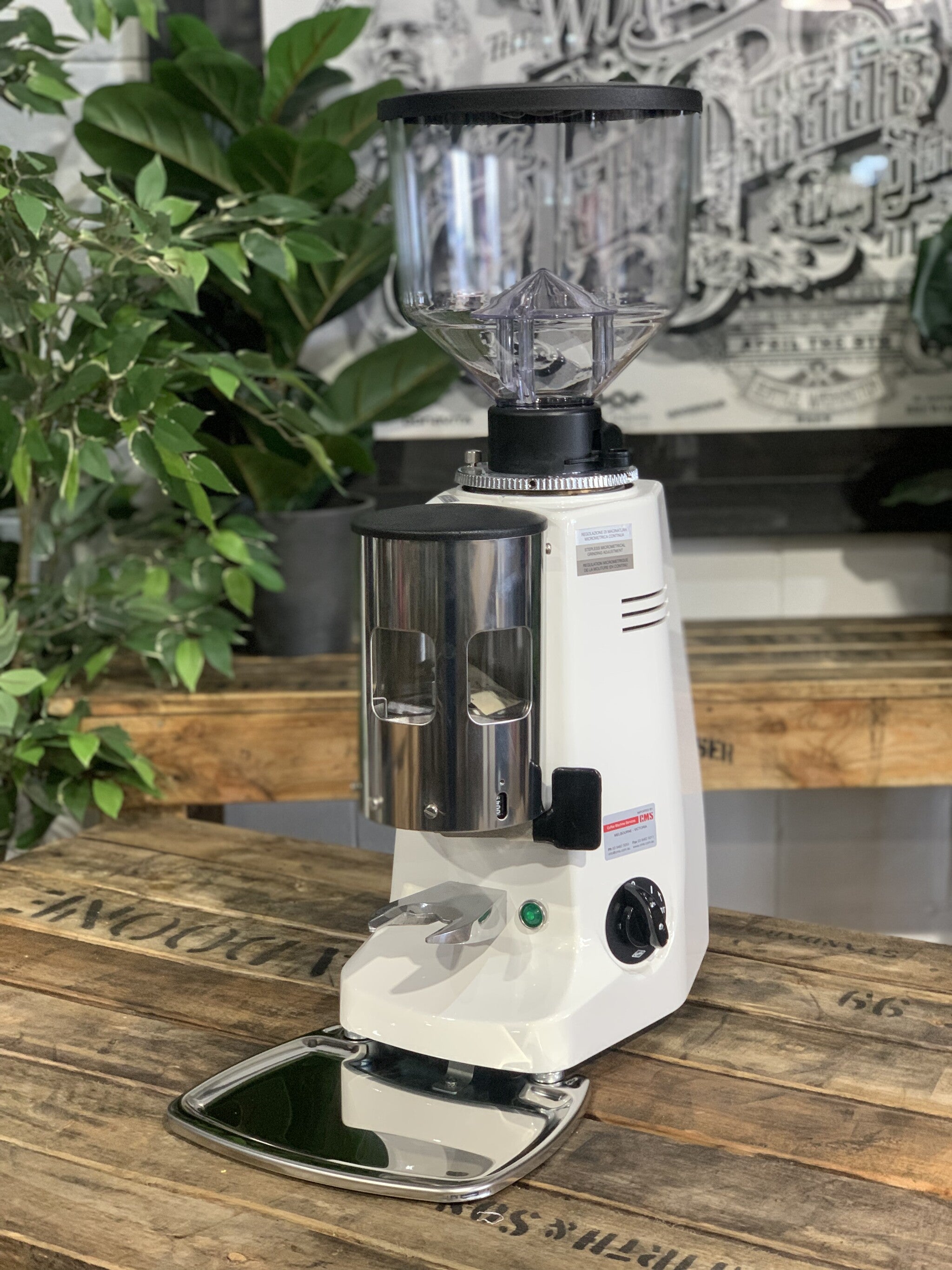 Mazzer Major Automatic Coffee Grinder White